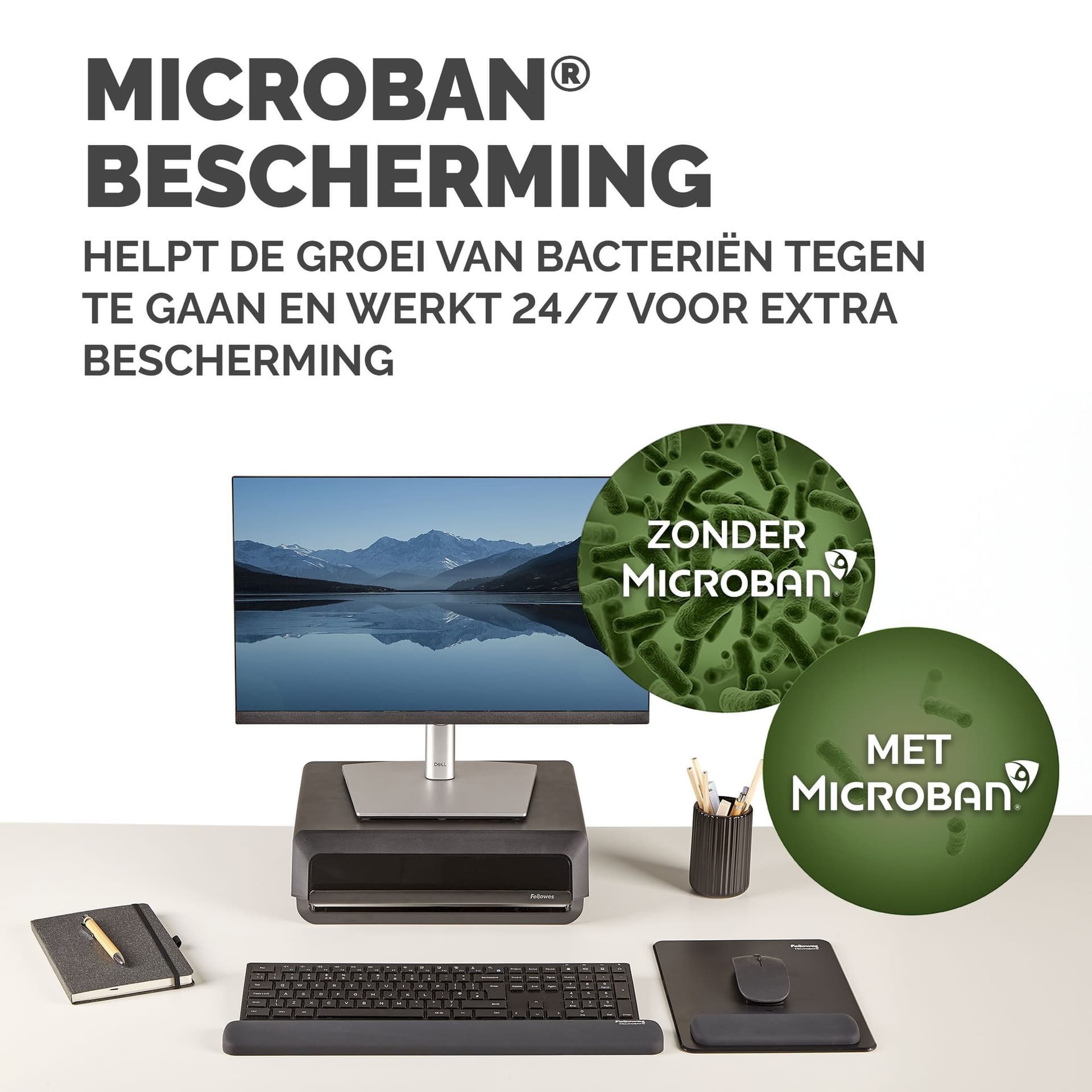 Polssteun Fellowes Breyta zwart 5