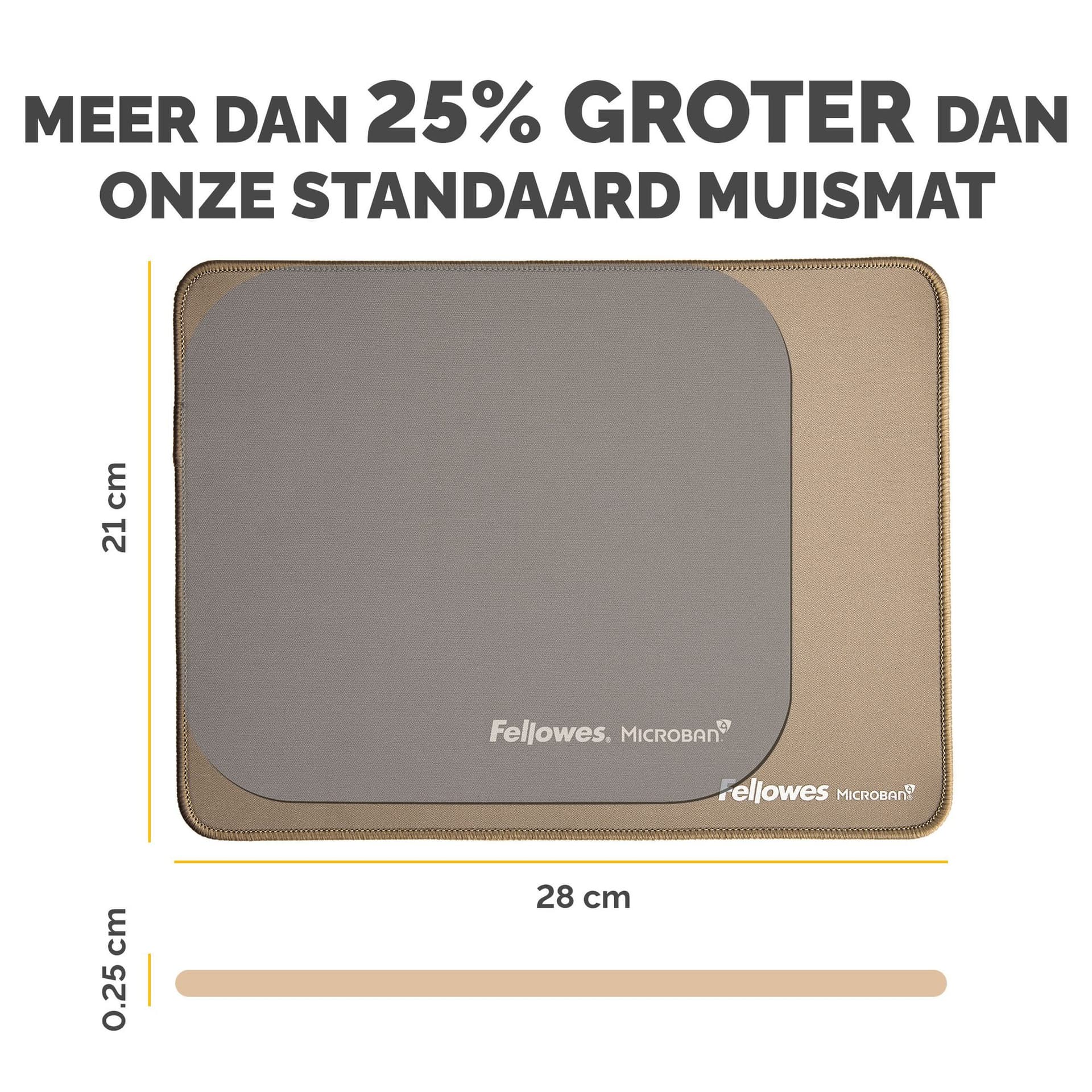 Muismat Fellowes Breyta XL zand 3