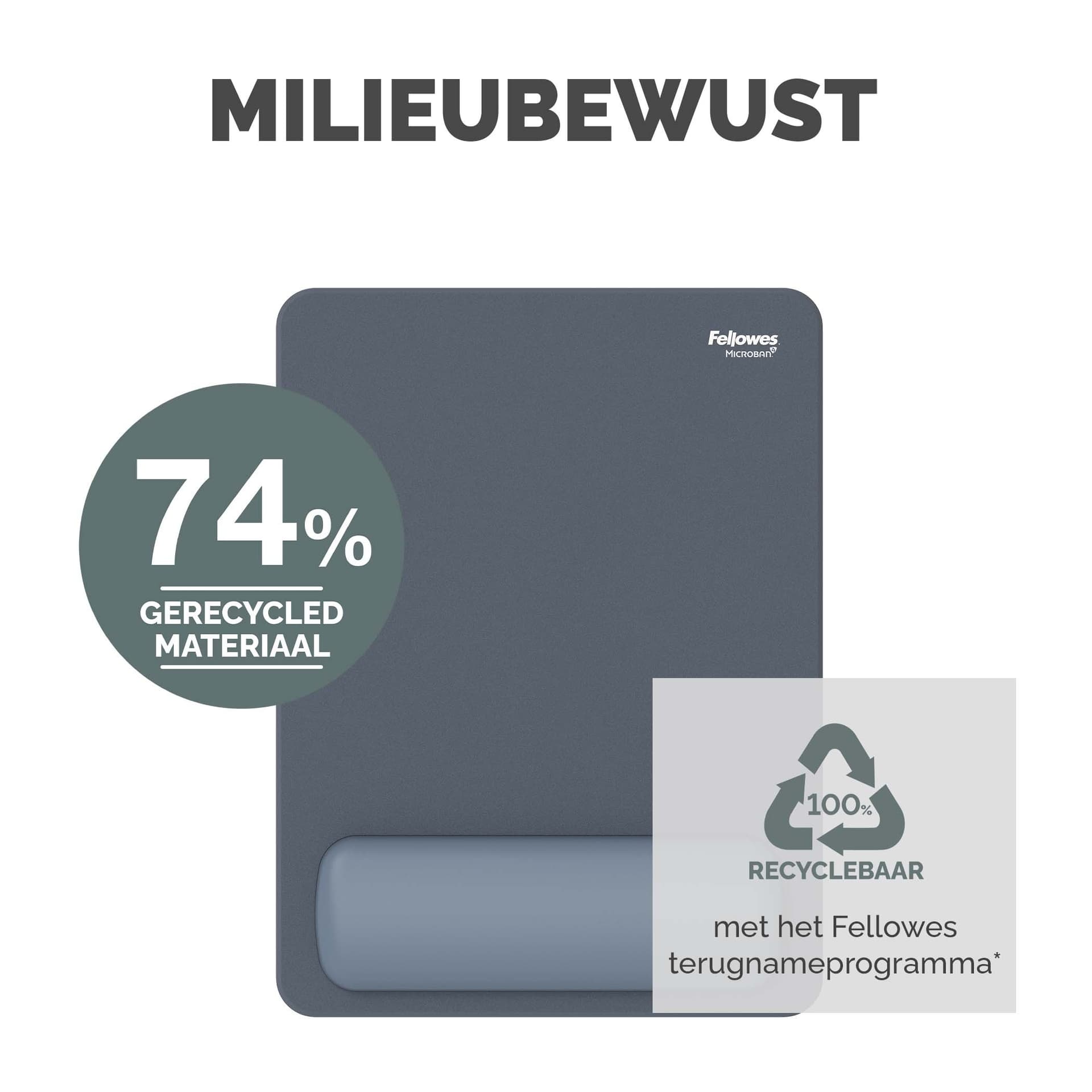 Muismat met polssteun Fellowes Breyta XL blauw 8