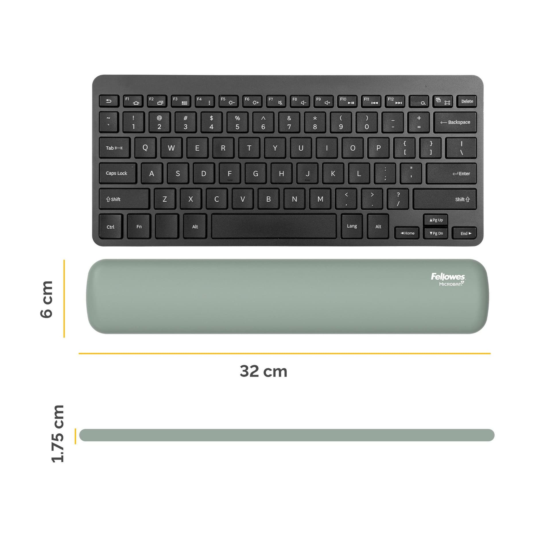 Polssteun Fellowes Breyta compact saliegroen 2
