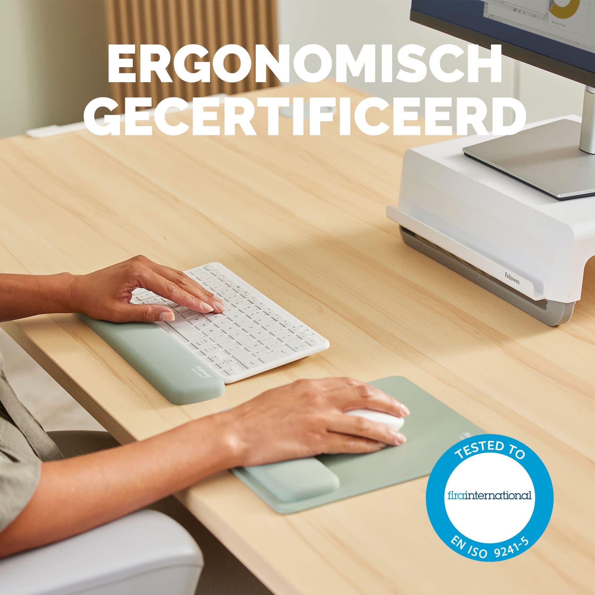 Polssteun Fellowes Breyta compact saliegroen 7