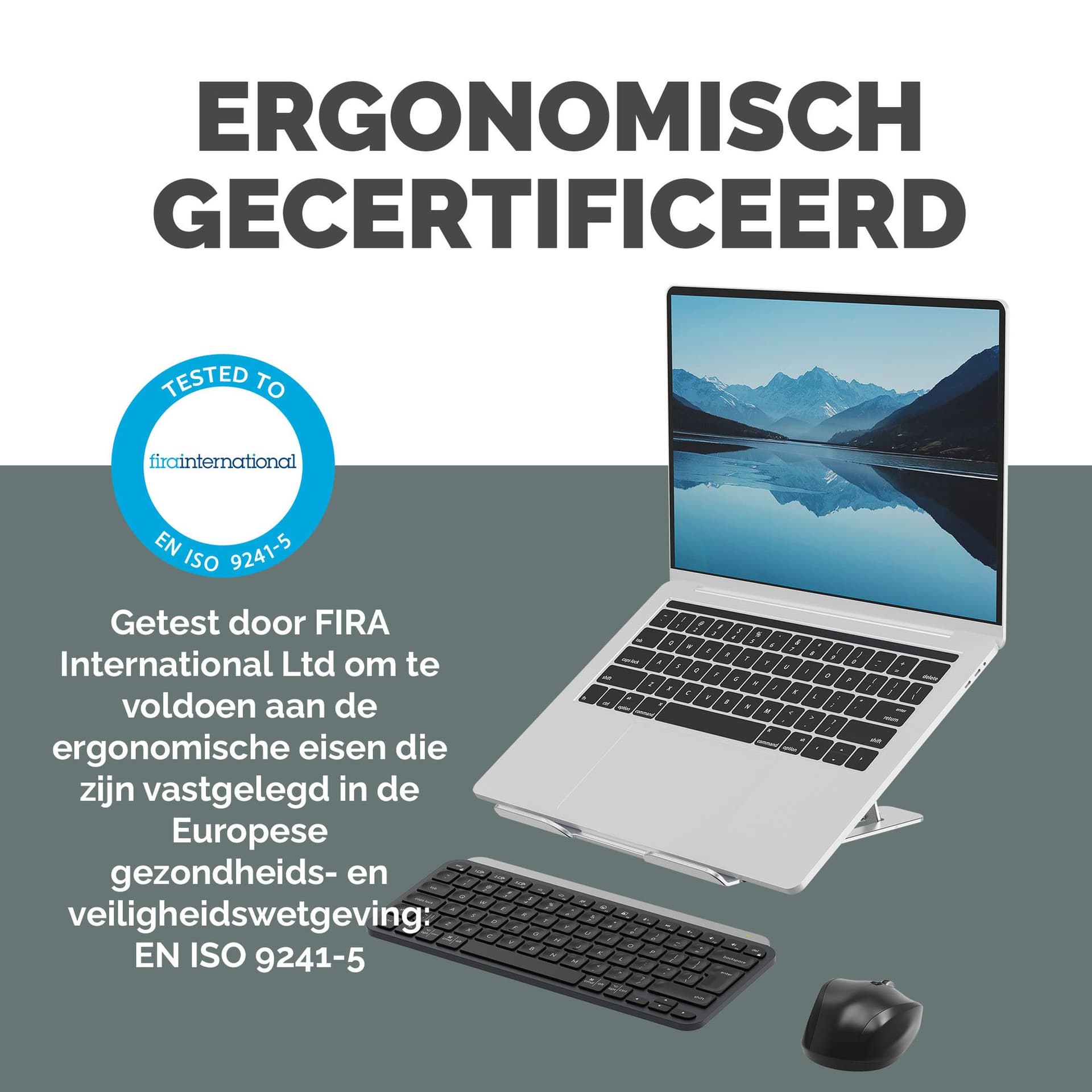 Laptopstandaard Fellowes Alumia zilver 4