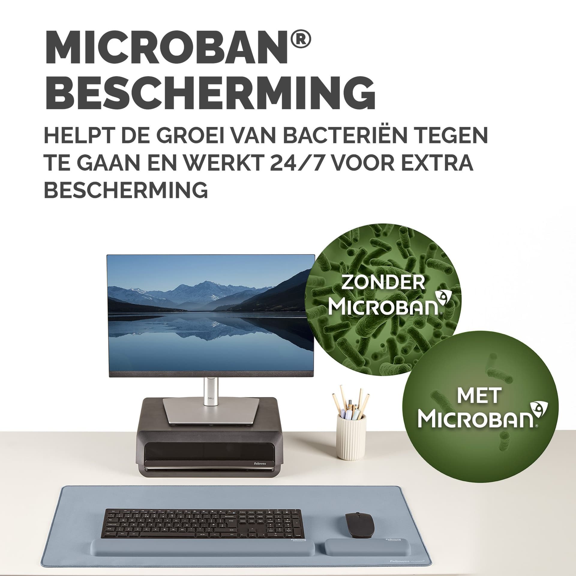 Polssteun Fellowes Breyta palm blauw 5