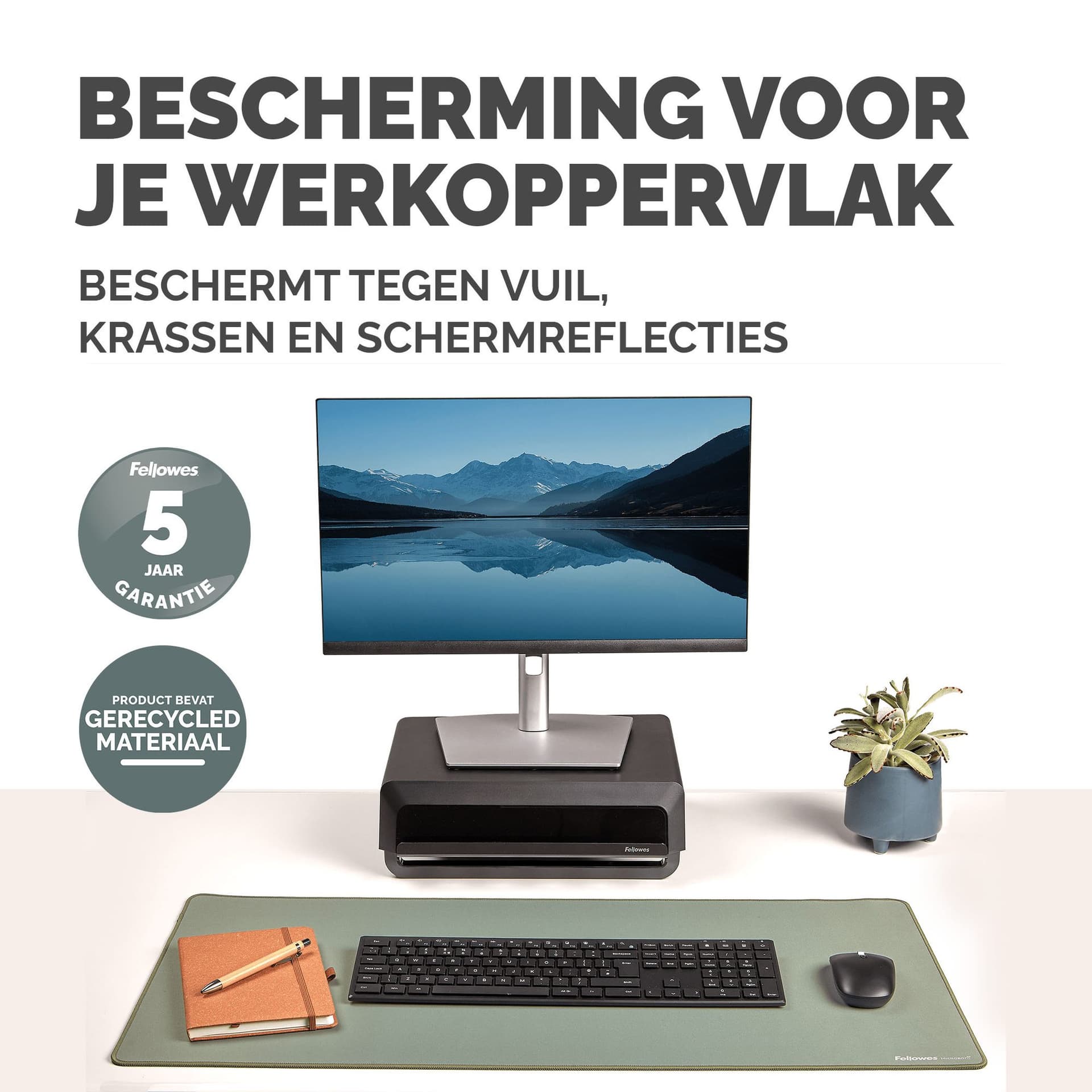 Bureau-onderlegger Fellowes Breyta saliegroen 5