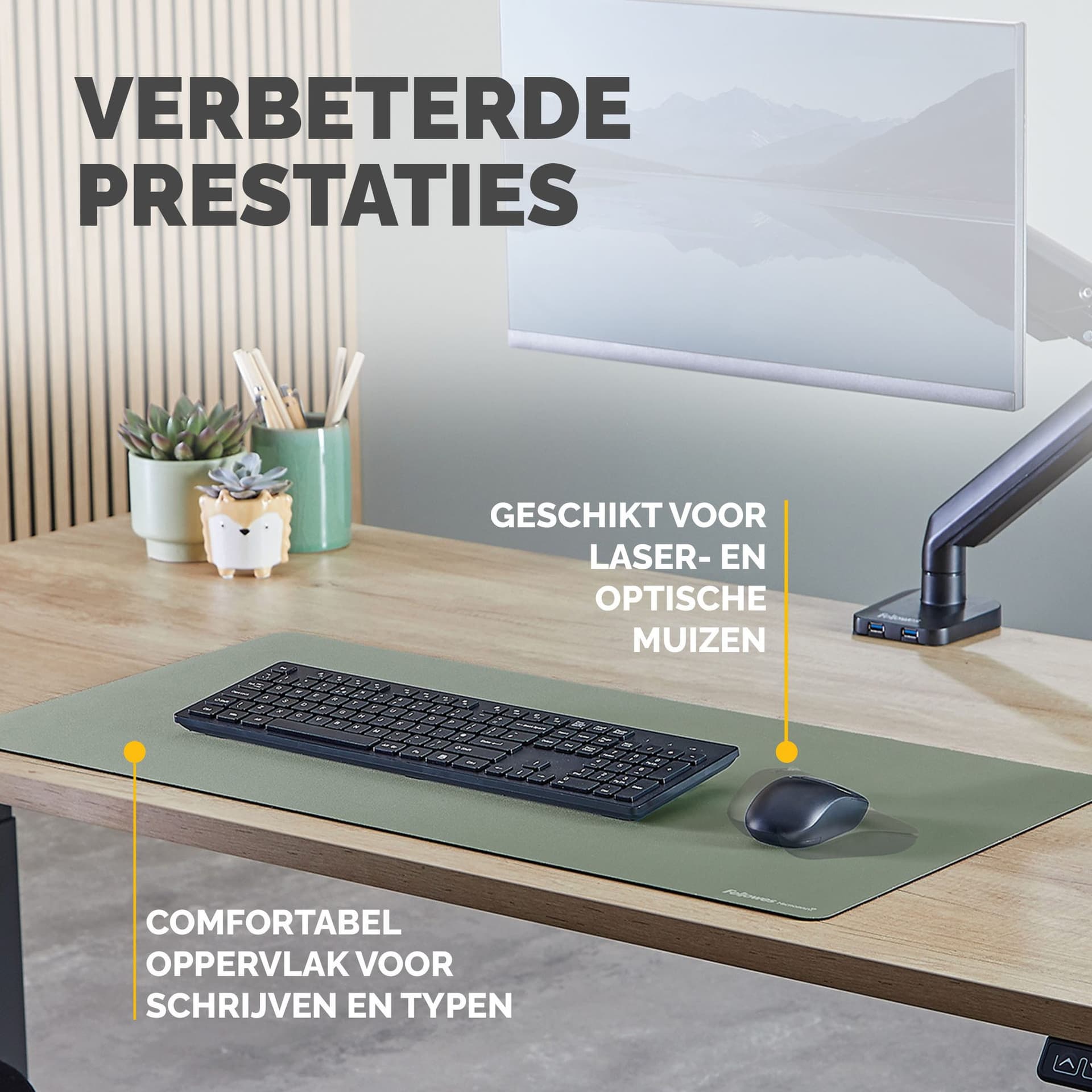 Bureau-onderlegger Fellowes Breyta saliegroen 6
