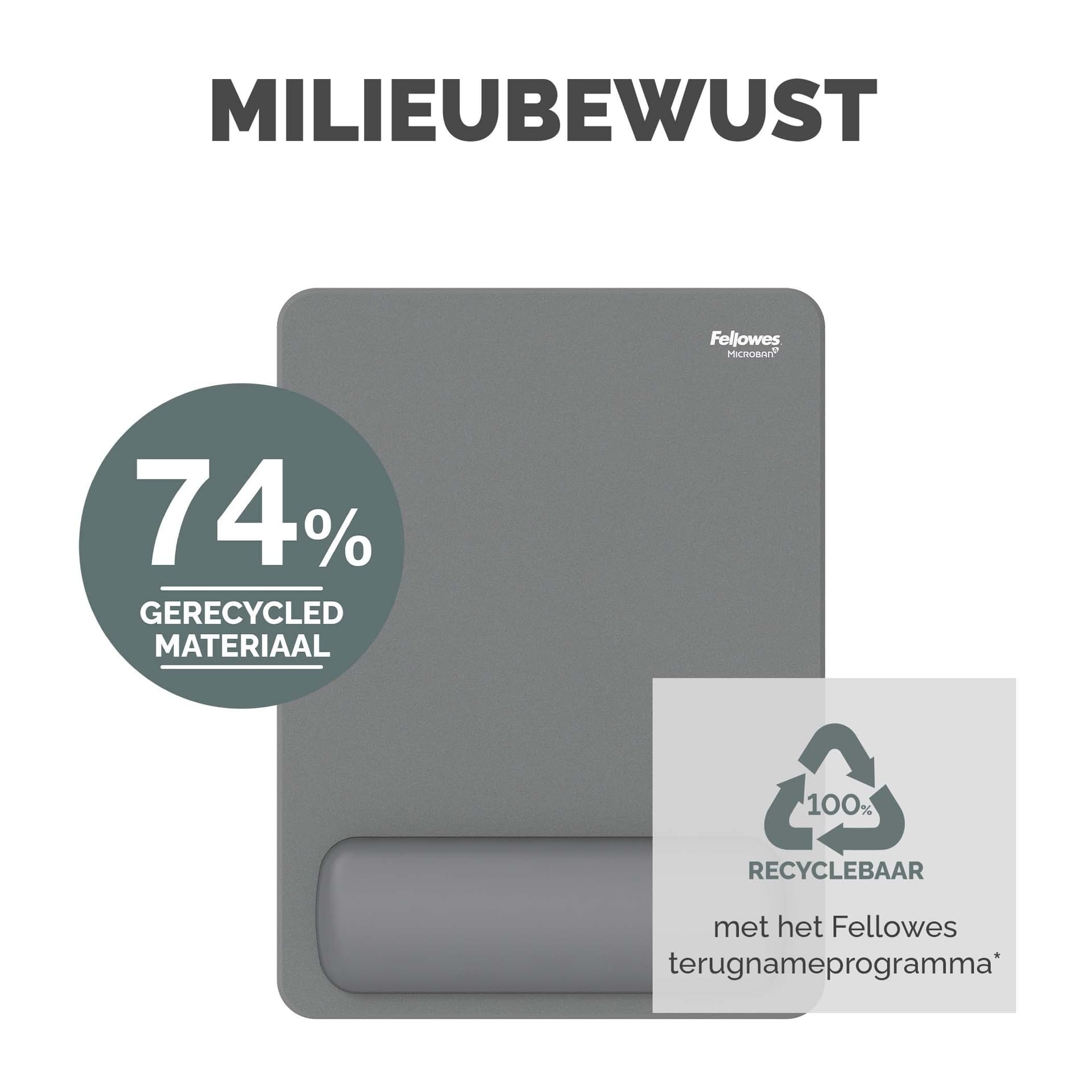 Muismat met polssteun Fellowes Breyta XL grijs 8