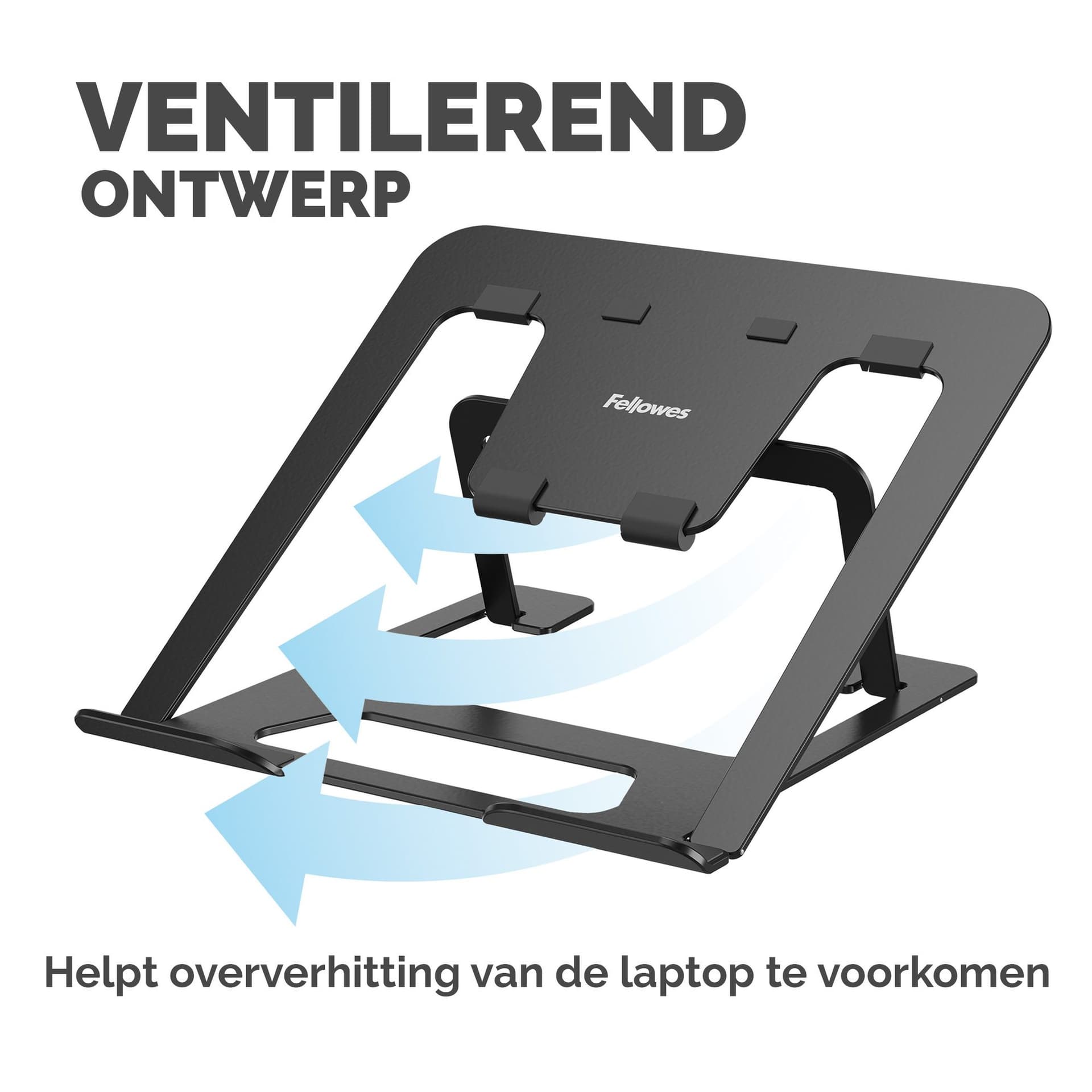 Laptopstandaard Fellowes Alumia zwart 7
