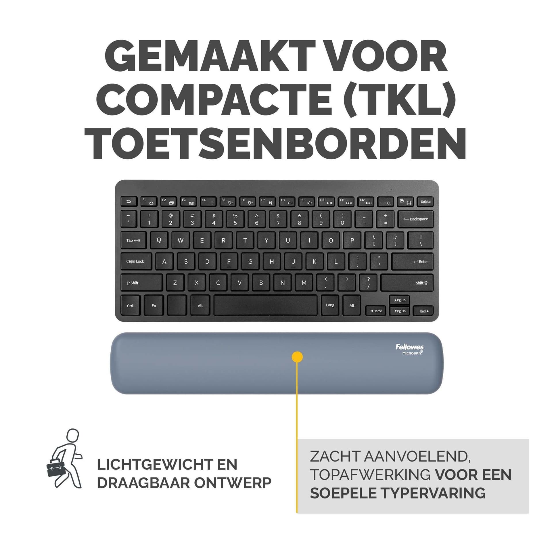 Polssteun Fellowes Breyta compact blauw 3