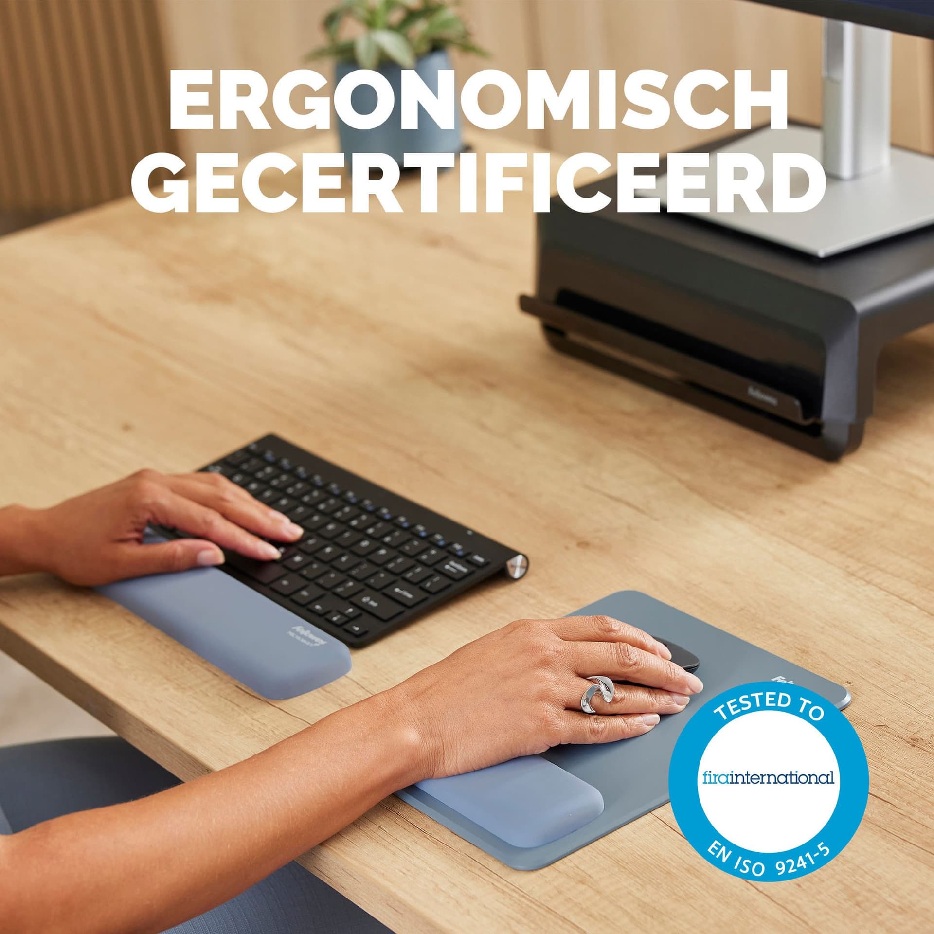 Polssteun Fellowes Breyta compact blauw 7