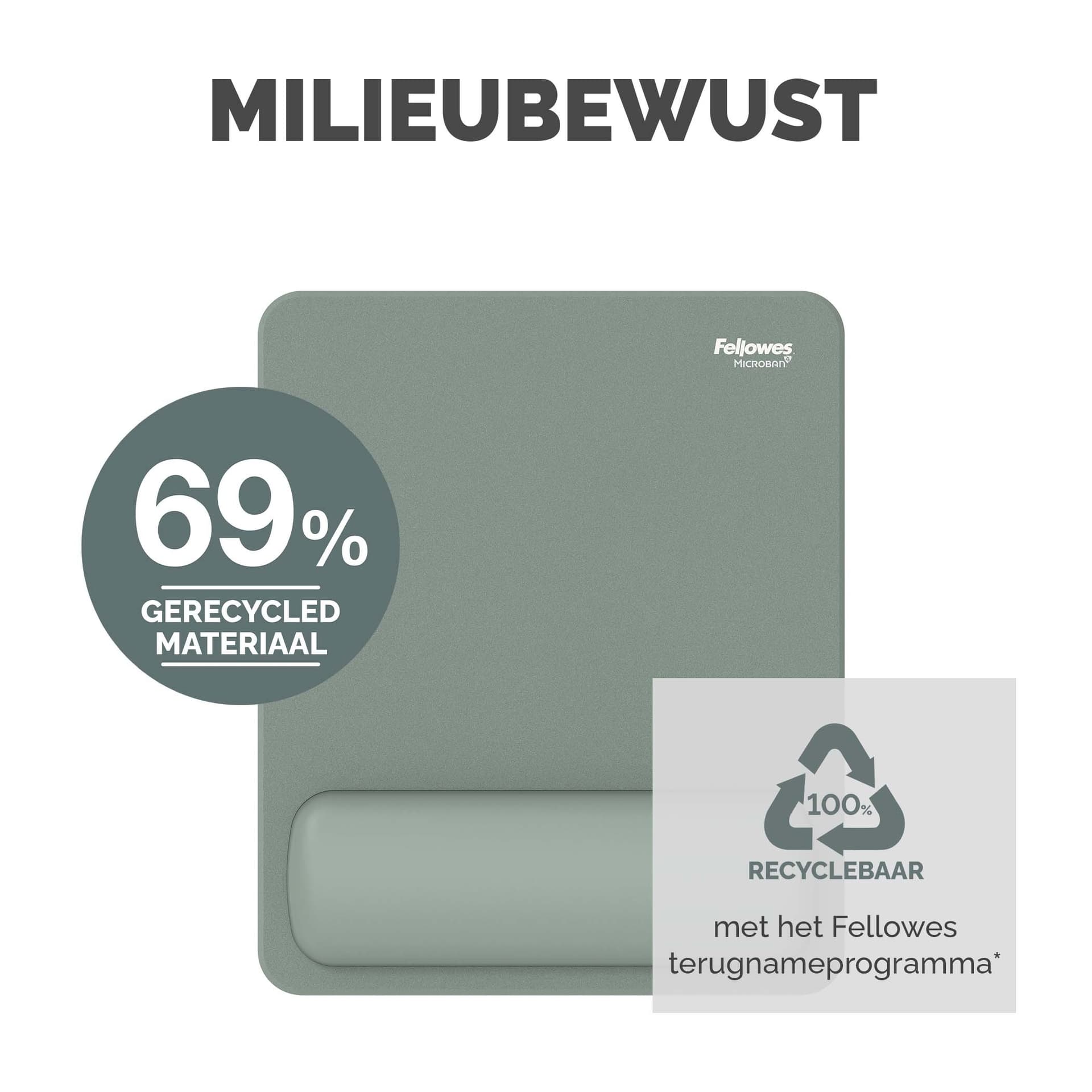 Muismat met polssteun Fellowes Breyta saliegroen 8