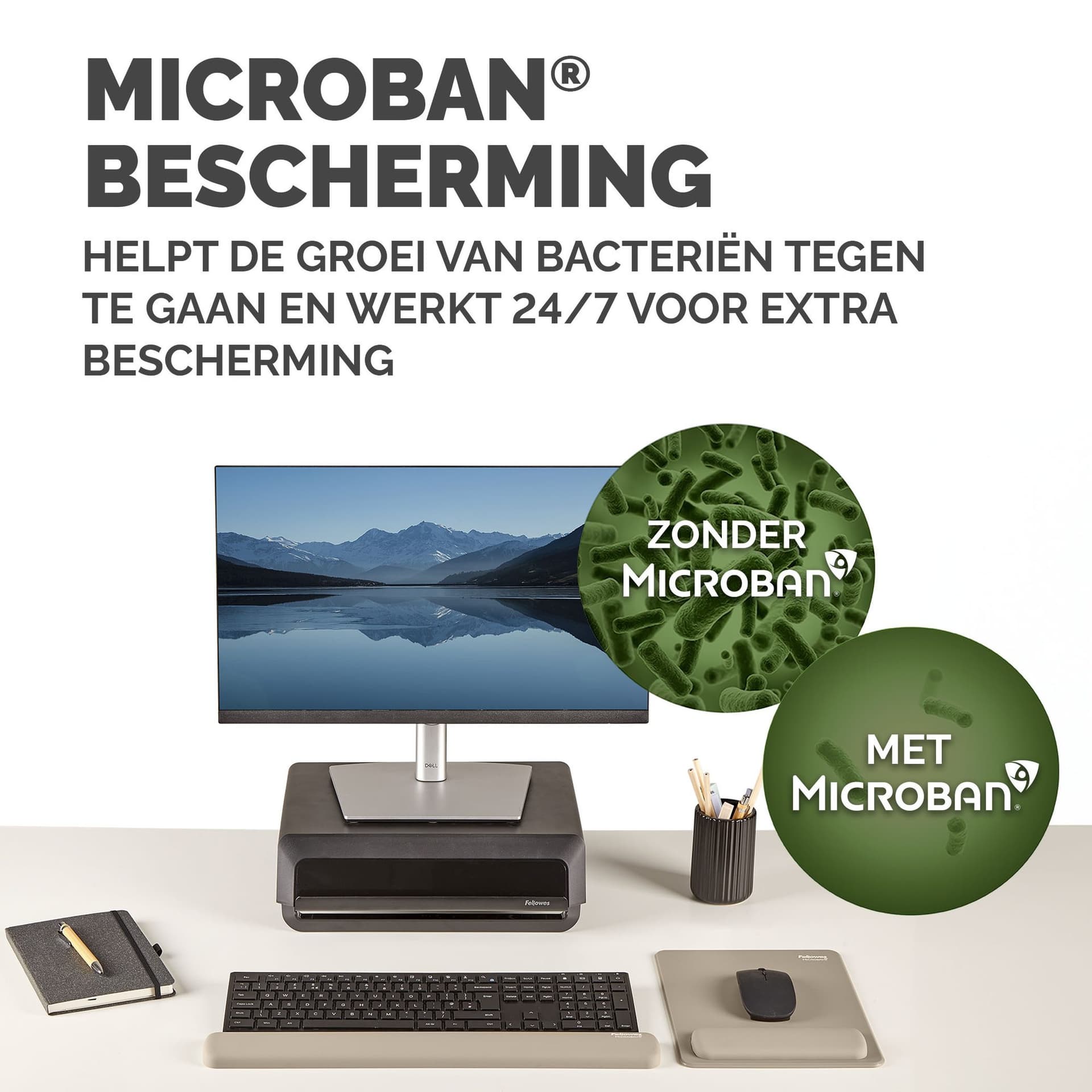 Muismat met polssteun Fellowes Breyta XL zand 5