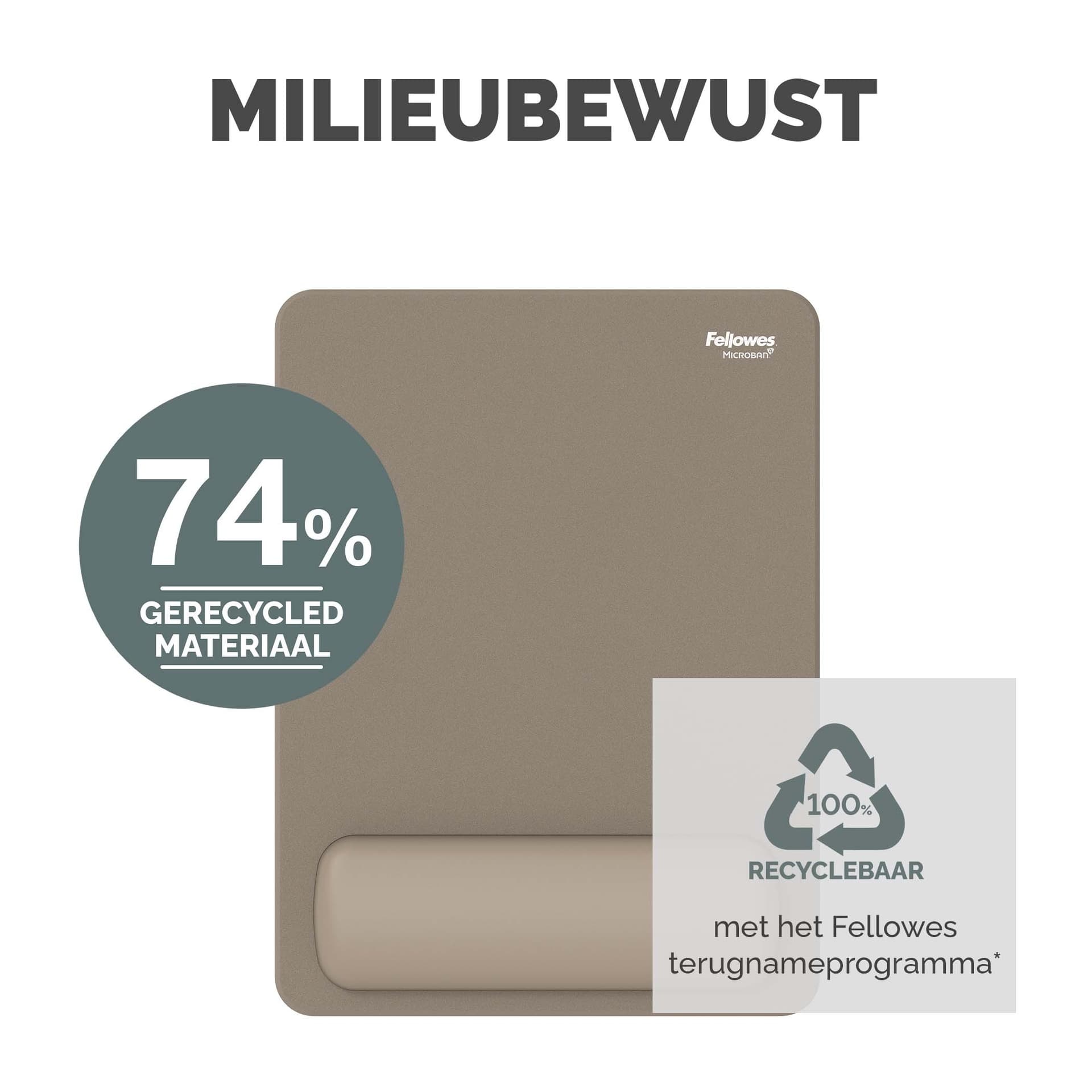 Muismat met polssteun Fellowes Breyta XL zand 8
