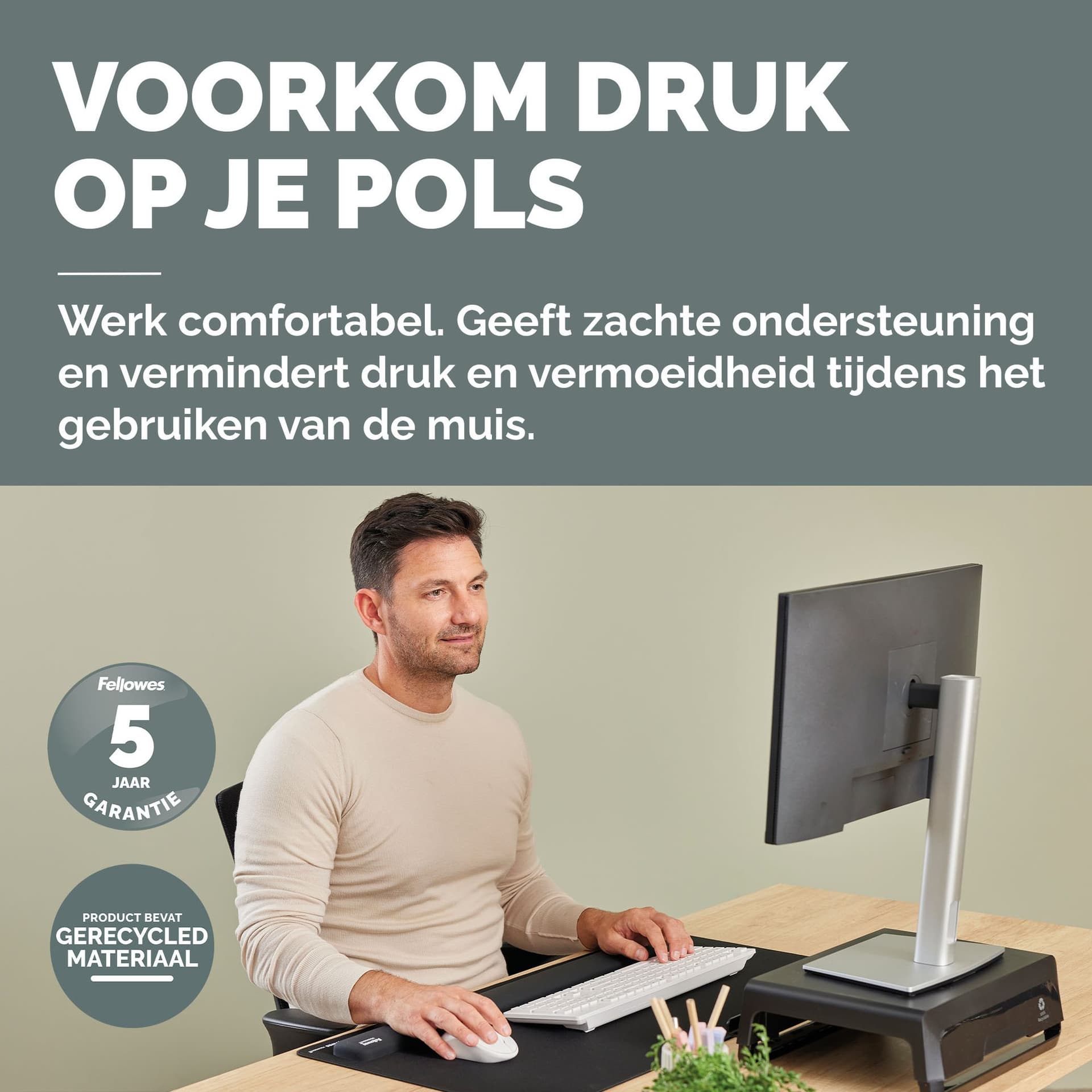 Polssteun Fellowes Breyta palm zwart 4
