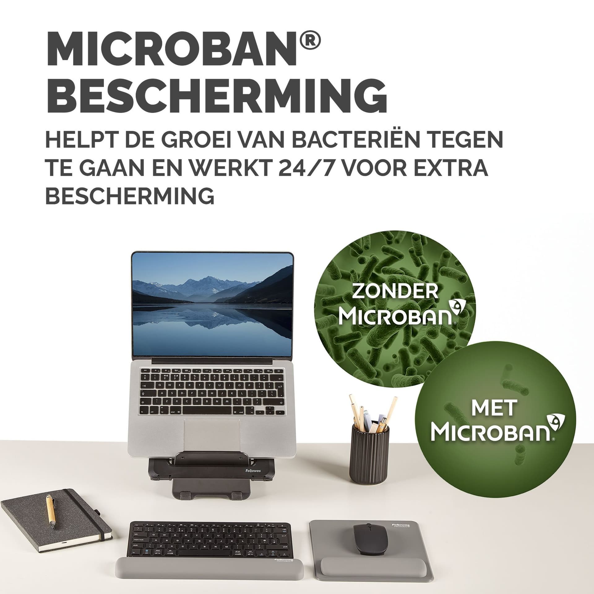 Muismat met polssteun Fellowes Breyta grijs 5