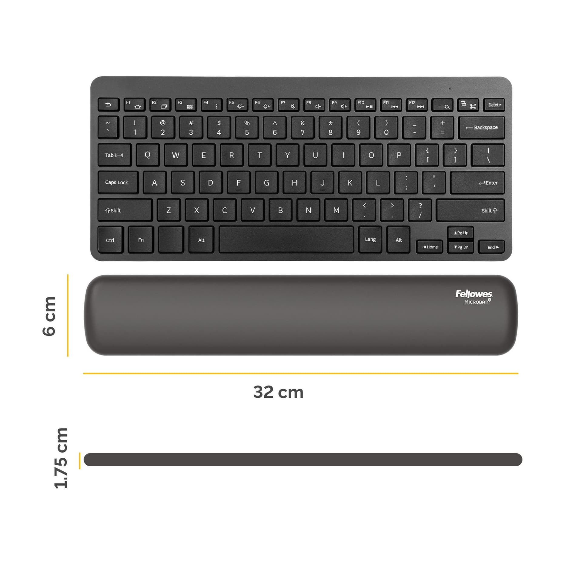 Polssteun Fellowes Breyta compact zwart 2