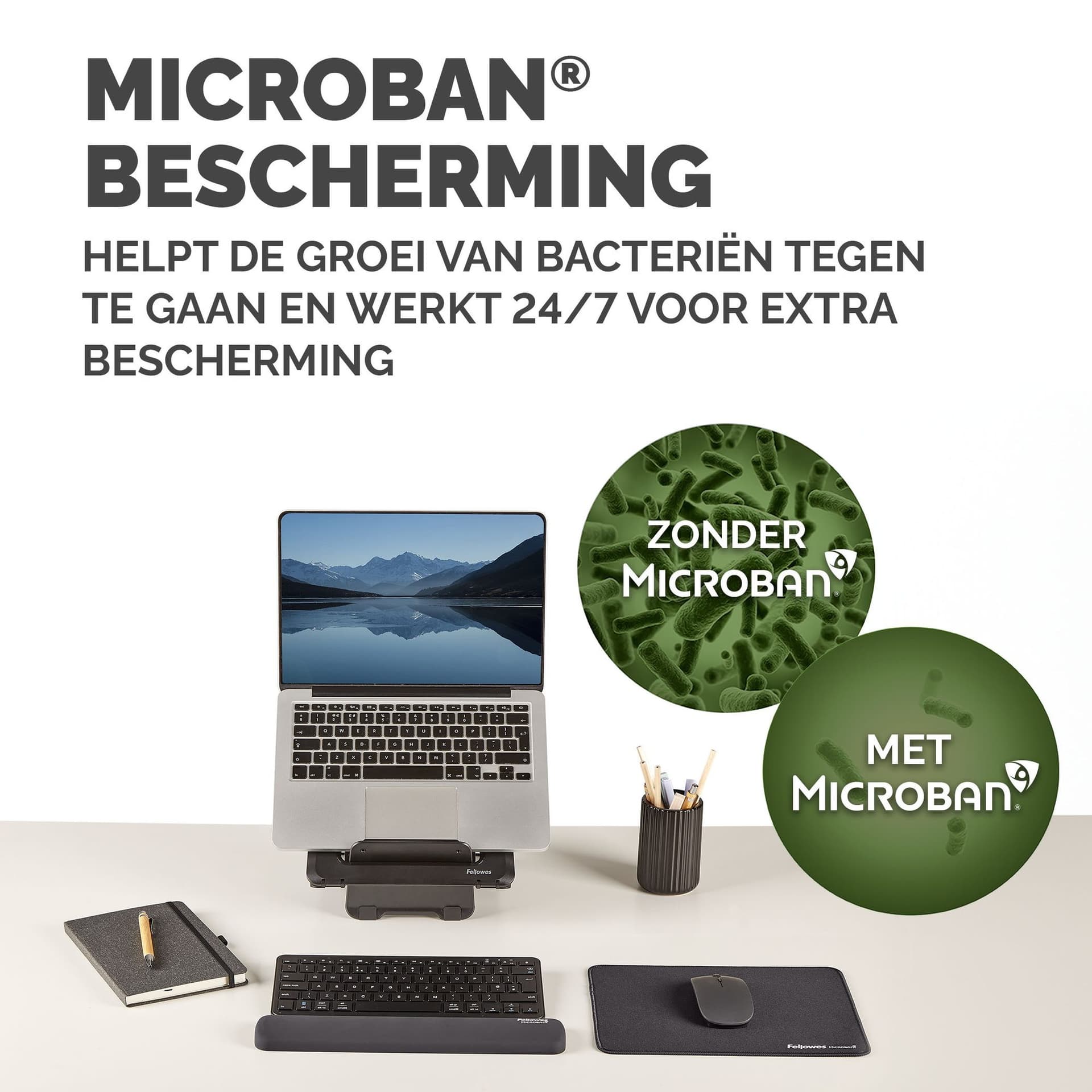 Polssteun Fellowes Breyta compact zwart 5