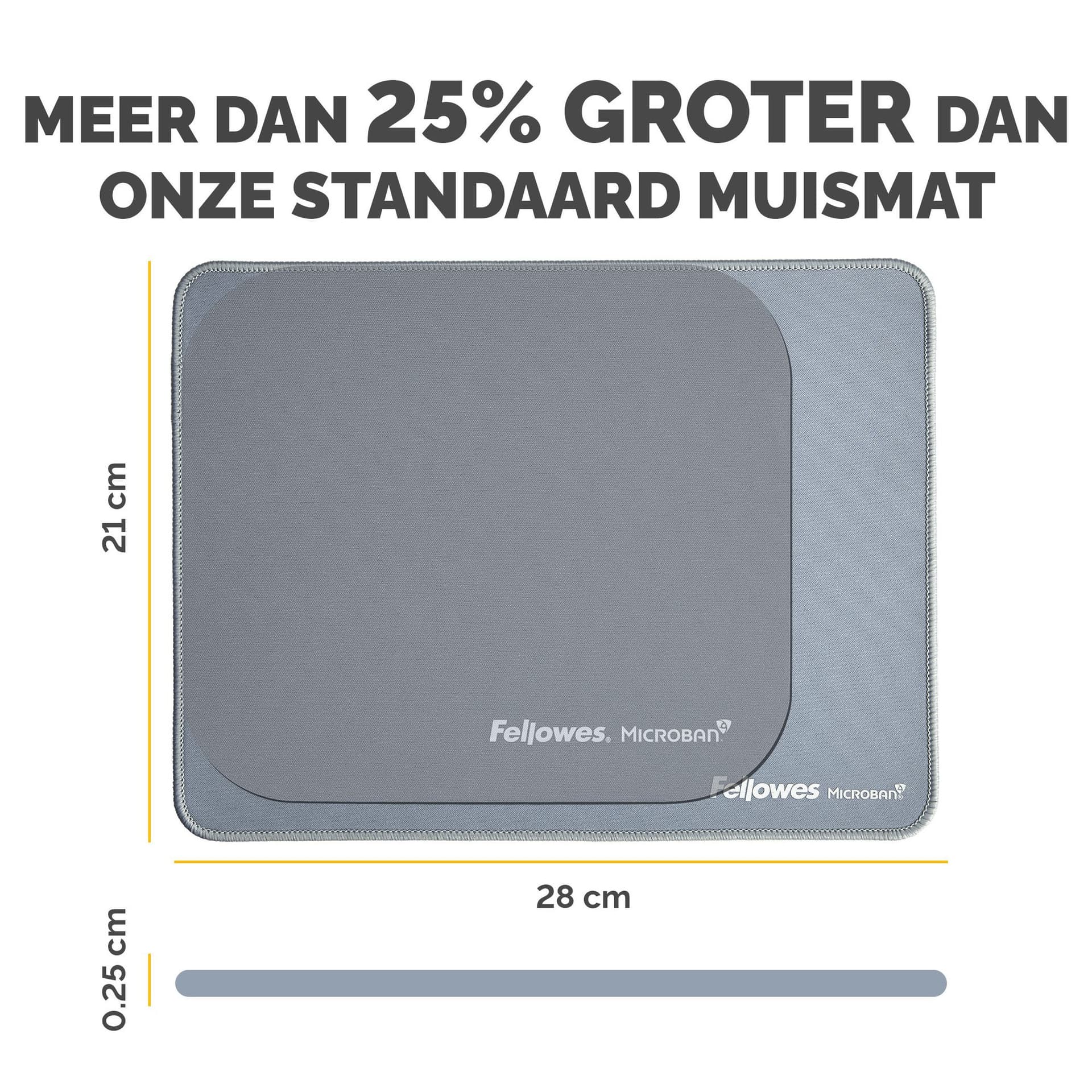 Muismat Fellowes Breyta XL blauw 3