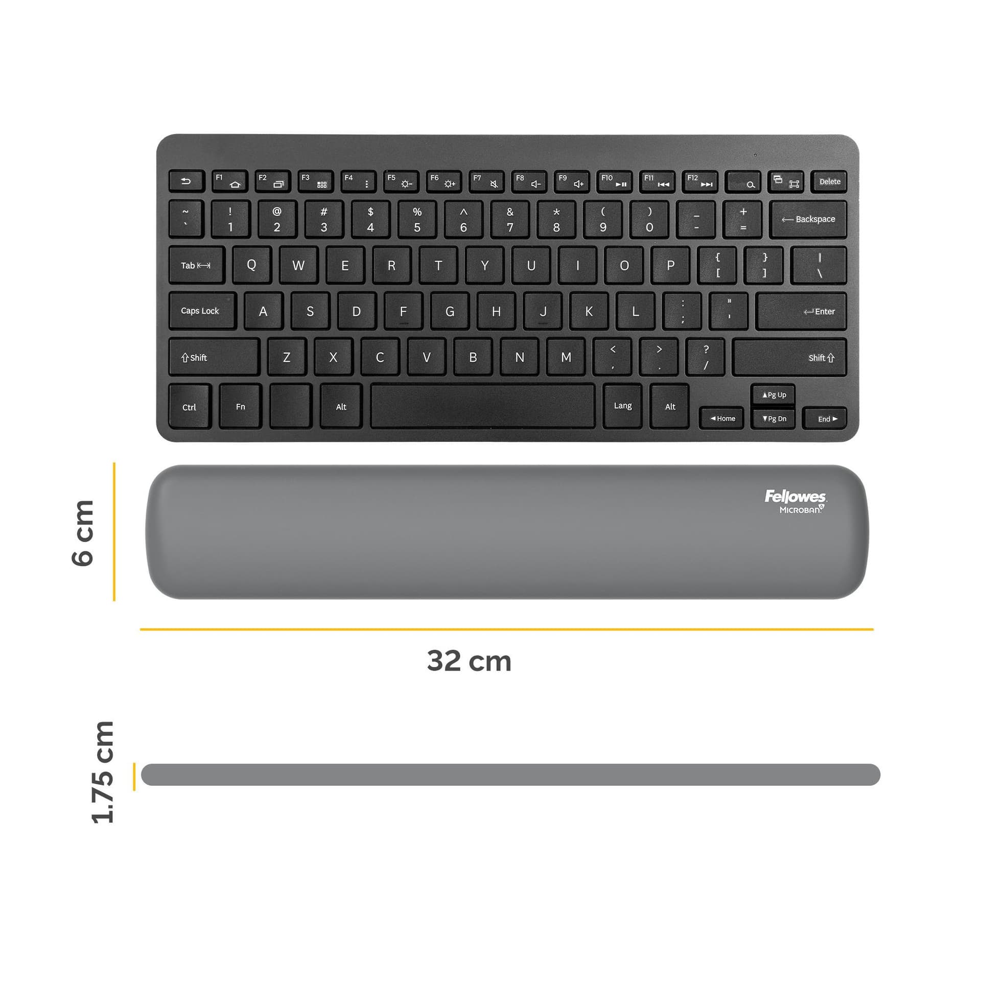 Polssteun Fellowes Breyta compact grijs 2
