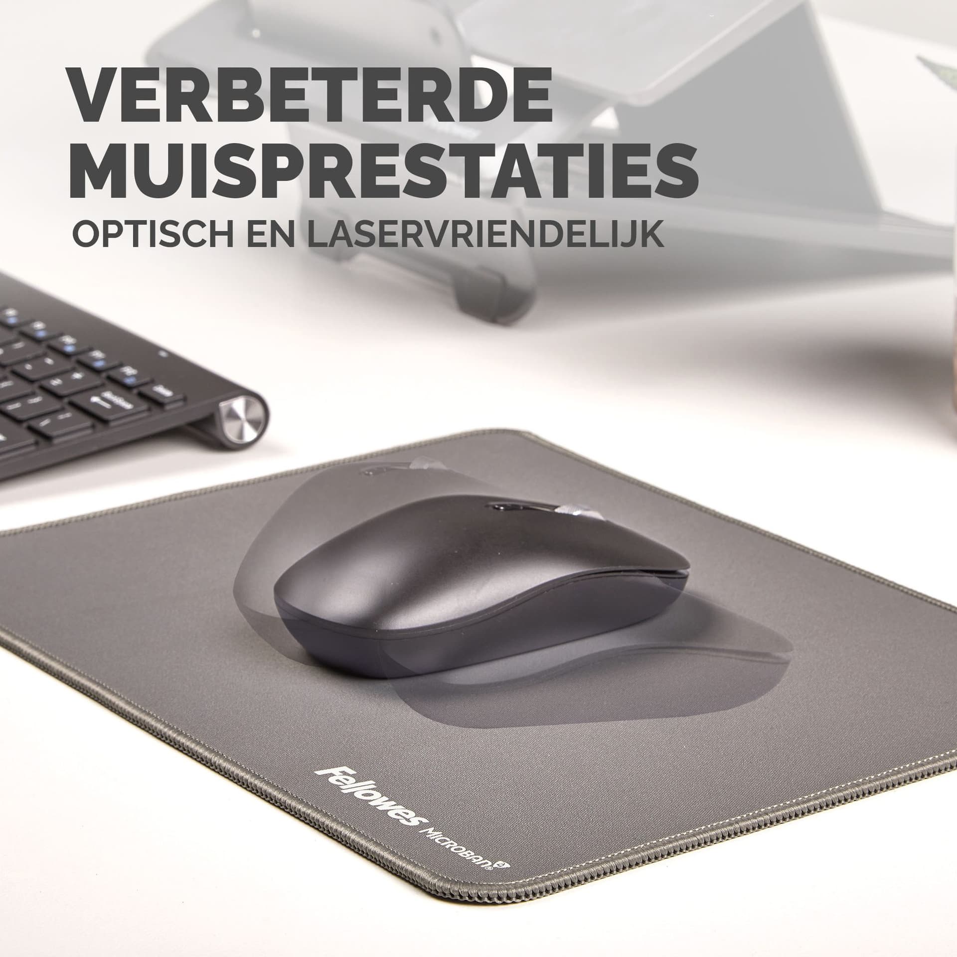 Muismat Fellowes Breyta XL grijs 6