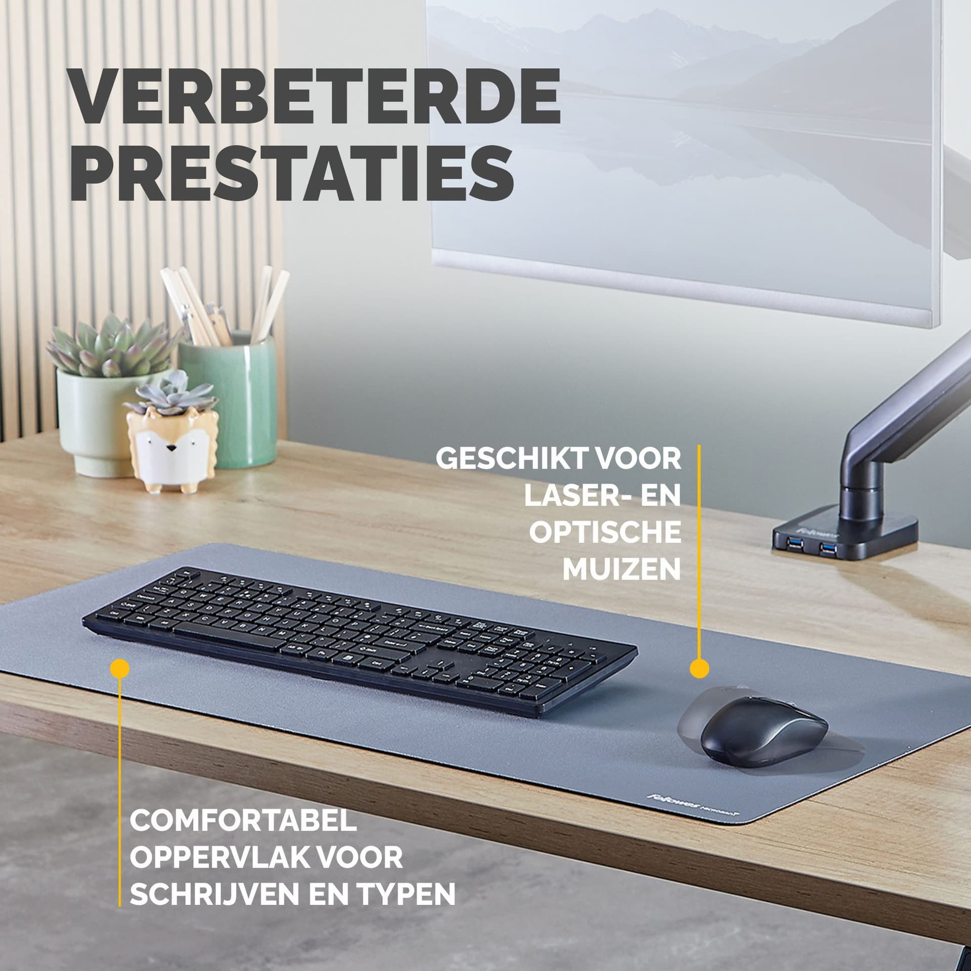 Bureau-onderlegger Fellowes Breyta blauw 6