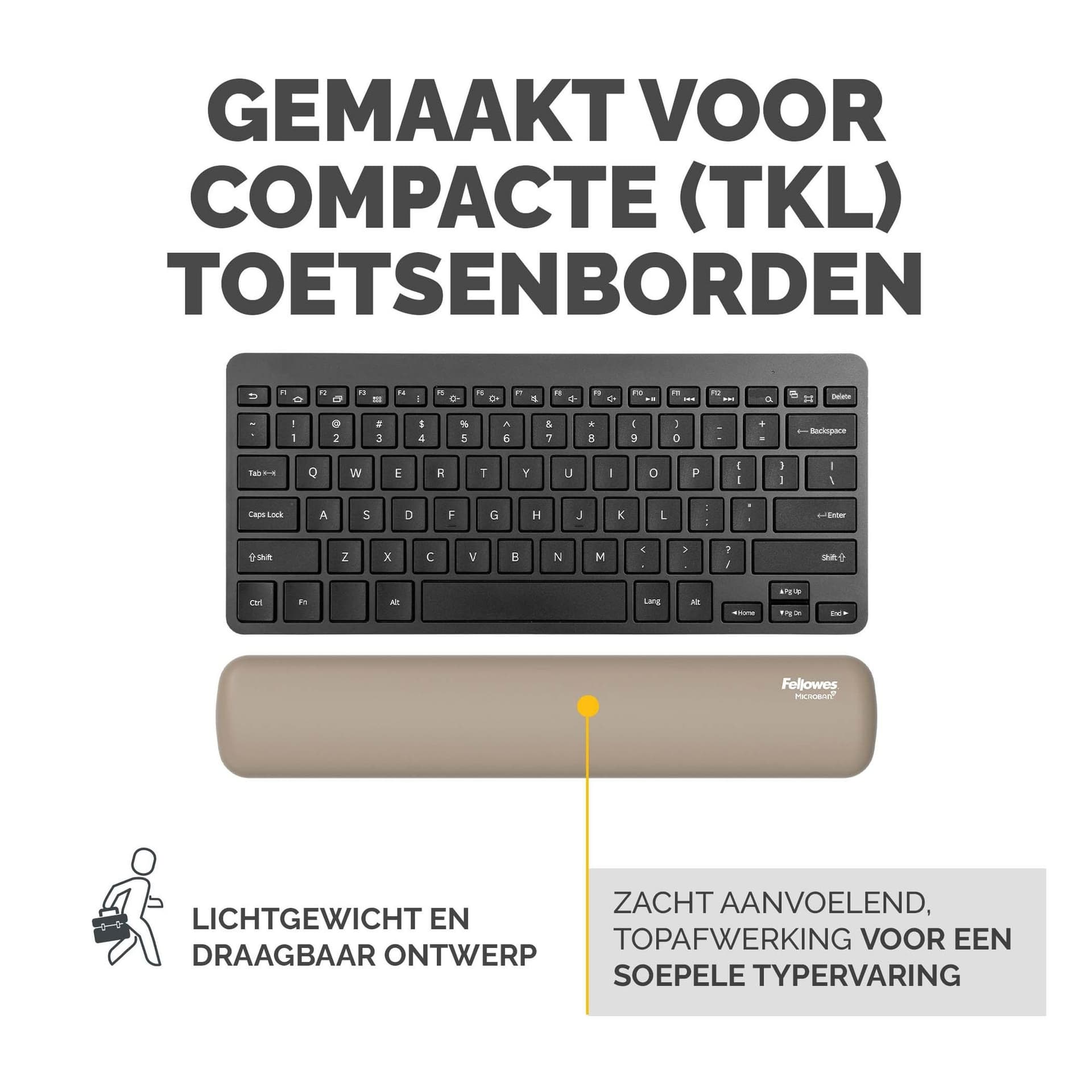 Polssteun Fellowes Breyta compact zand 3