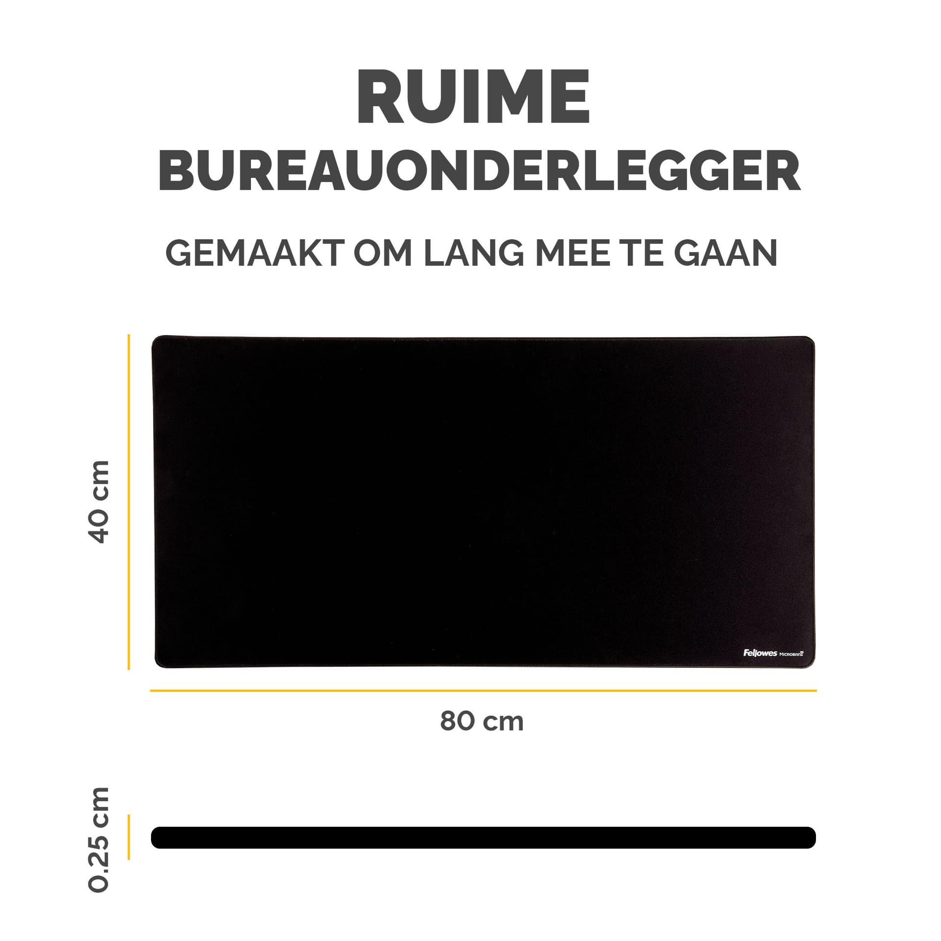 Bureau-onderlegger Fellowes Breyta zwart 2