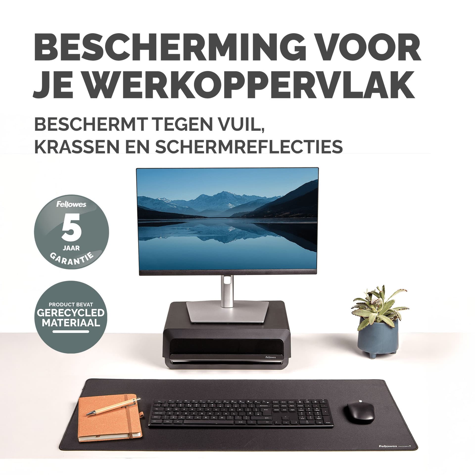 Bureau-onderlegger Fellowes Breyta zwart 5