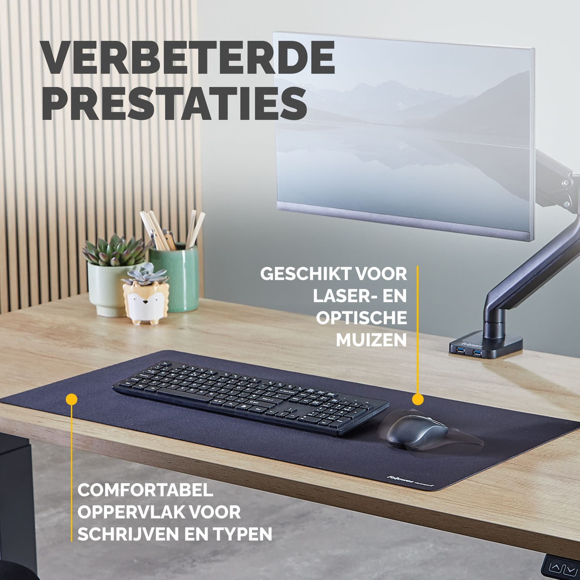 Bureau-onderlegger Fellowes Breyta zwart 6