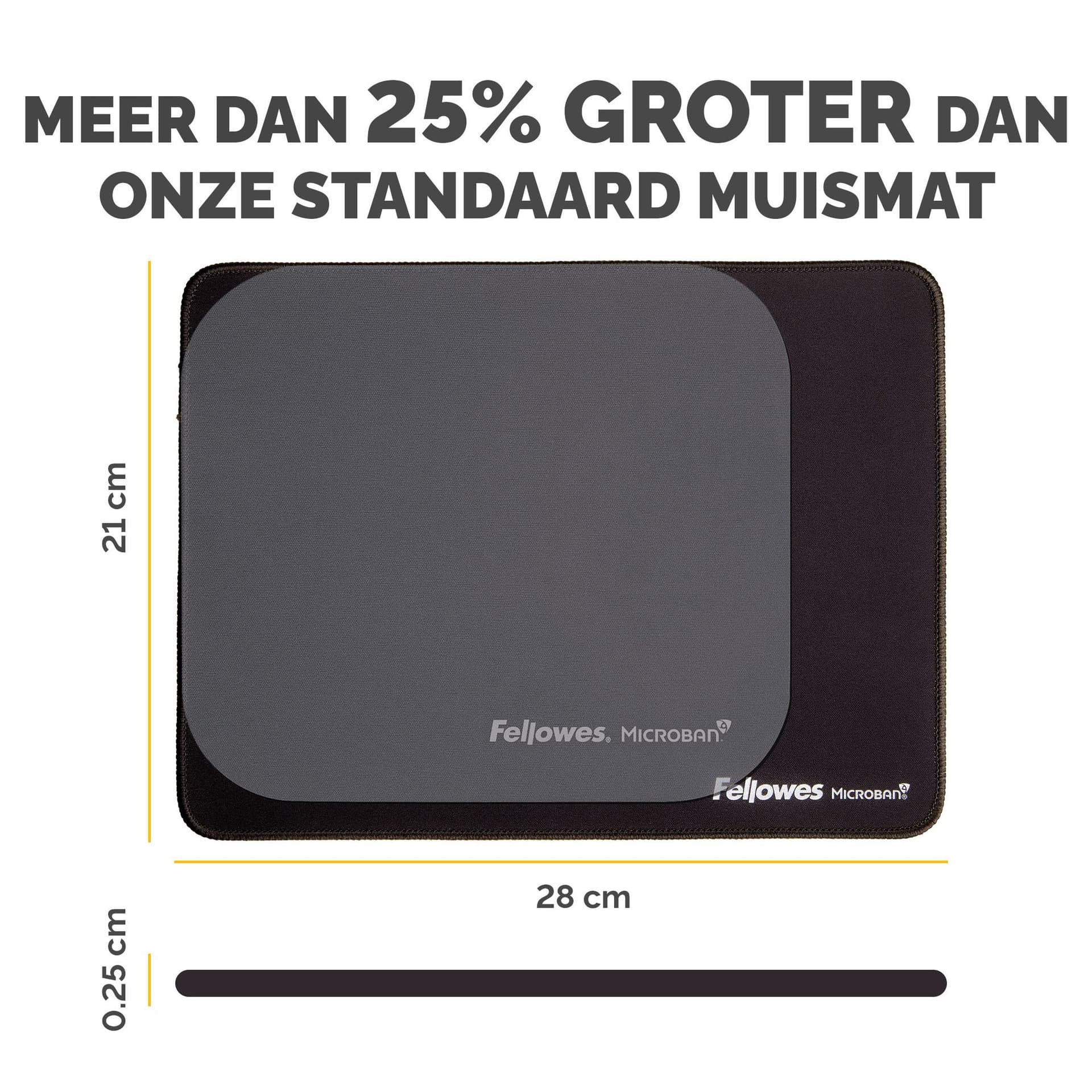 Muismat Fellowes Breyta XL zwart 3