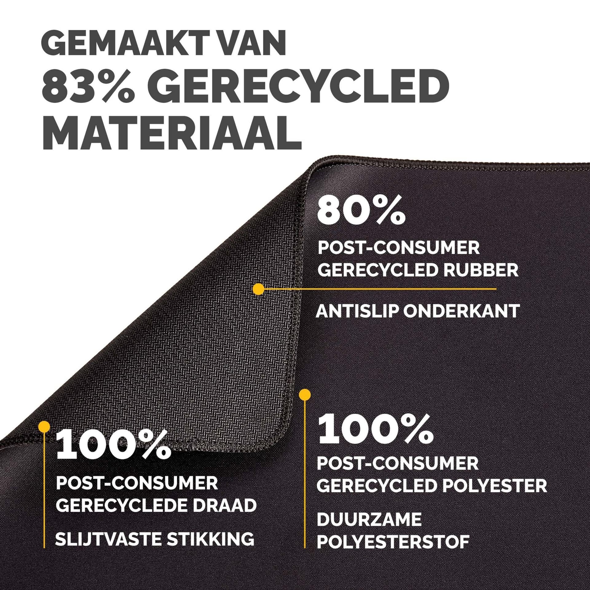 Muismat Fellowes Breyta XL zwart 5