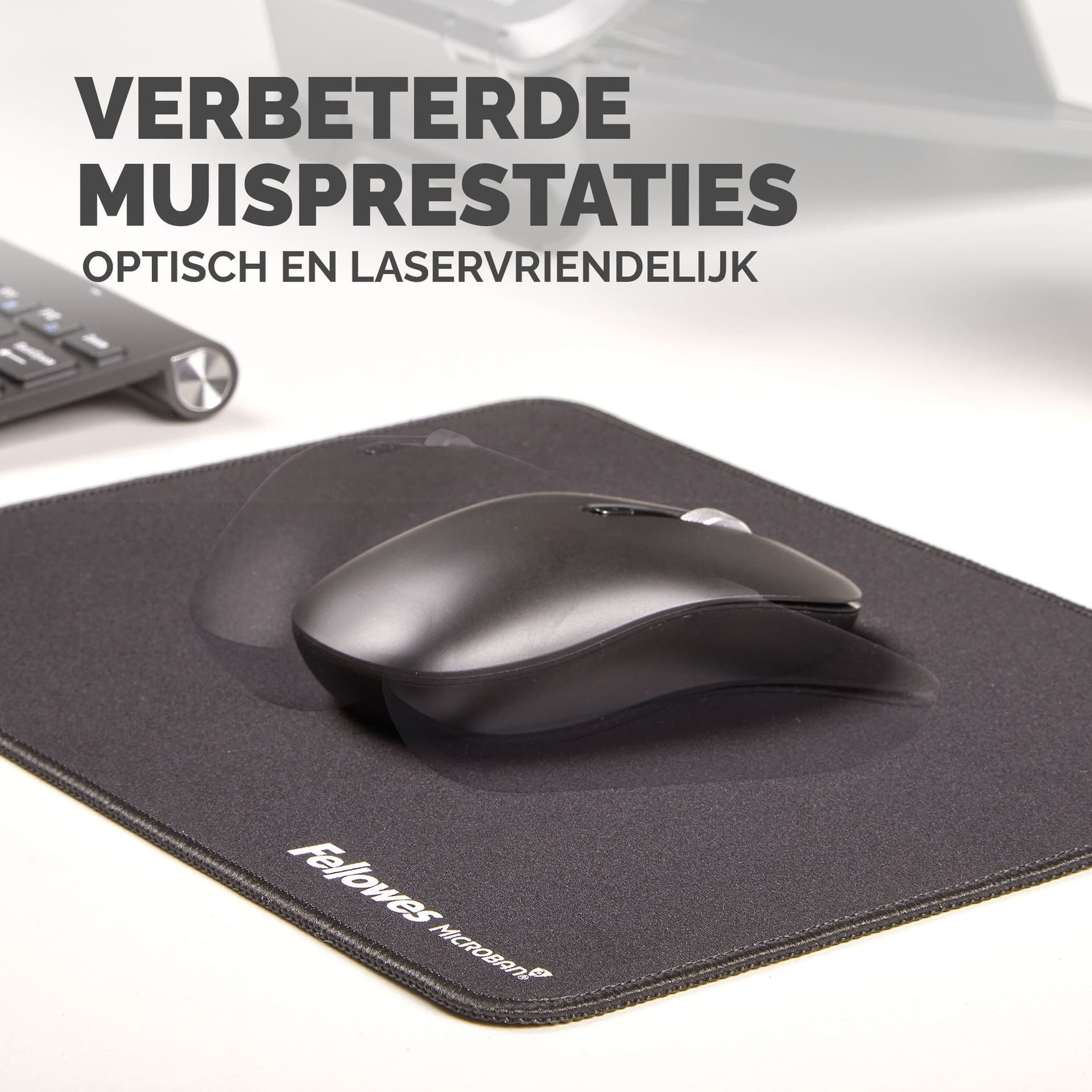 Muismat Fellowes Breyta XL zwart 6