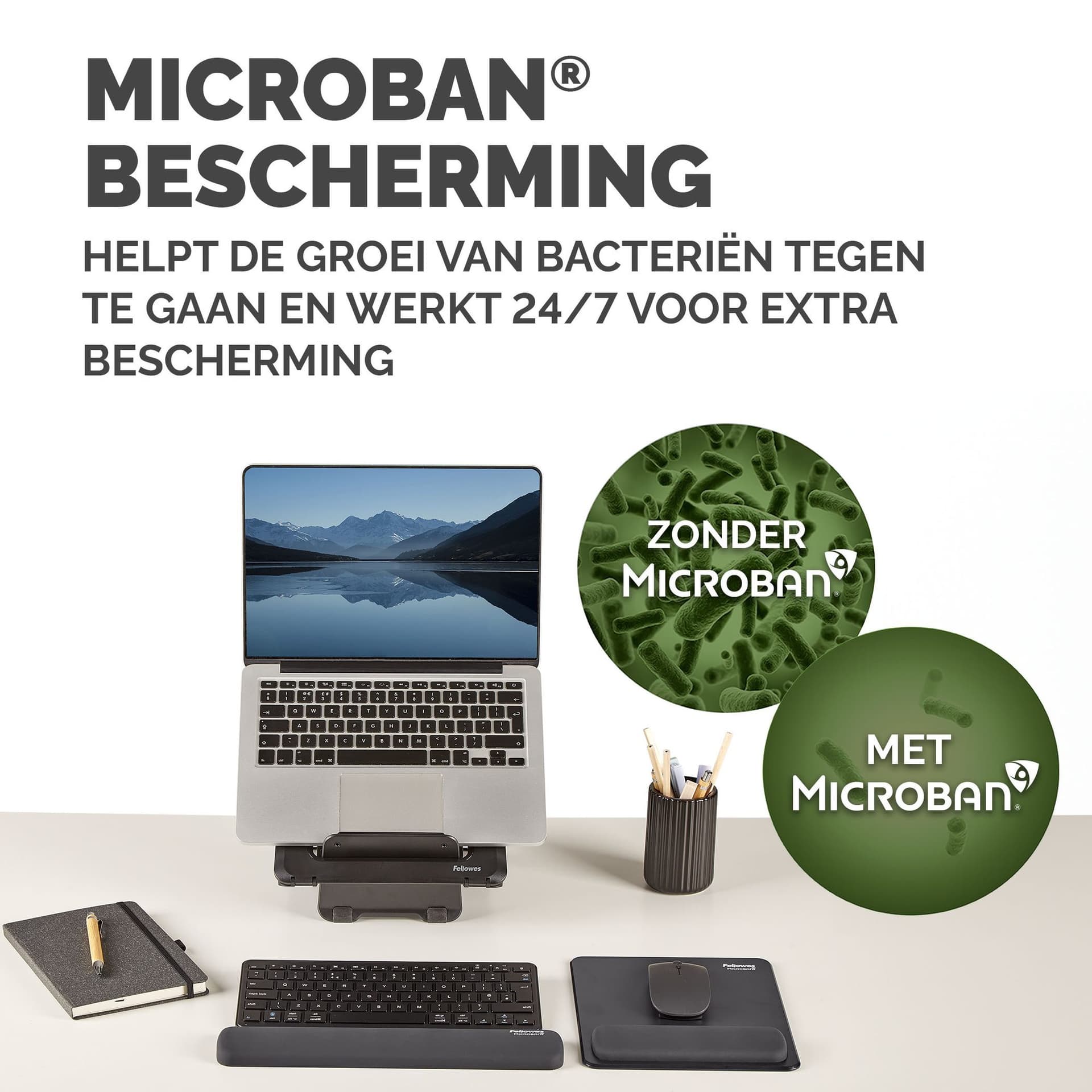 Muismat met polssteun Fellowes Breyta zwart 5