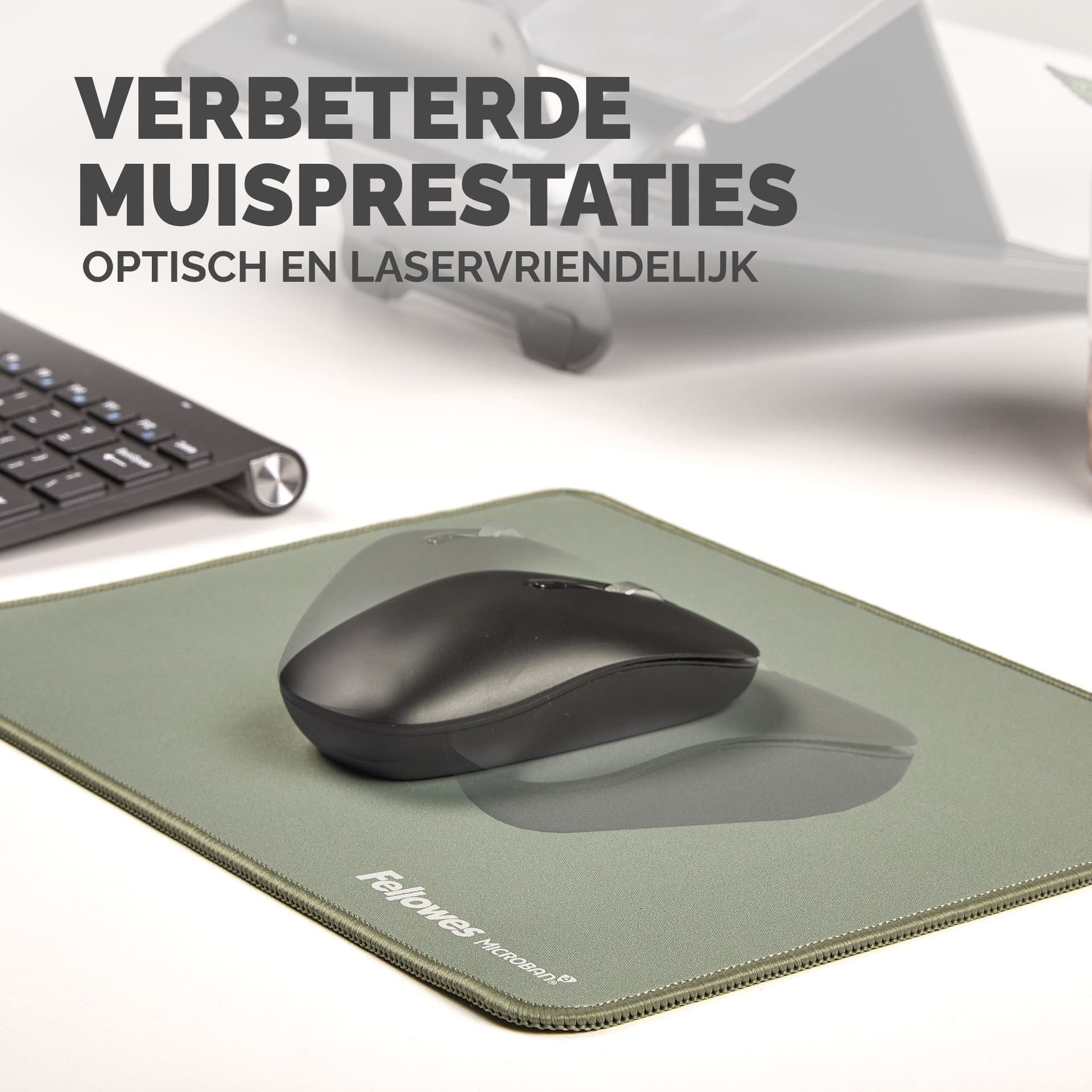 Muismat Fellowes Breyta XL saliegroen 6