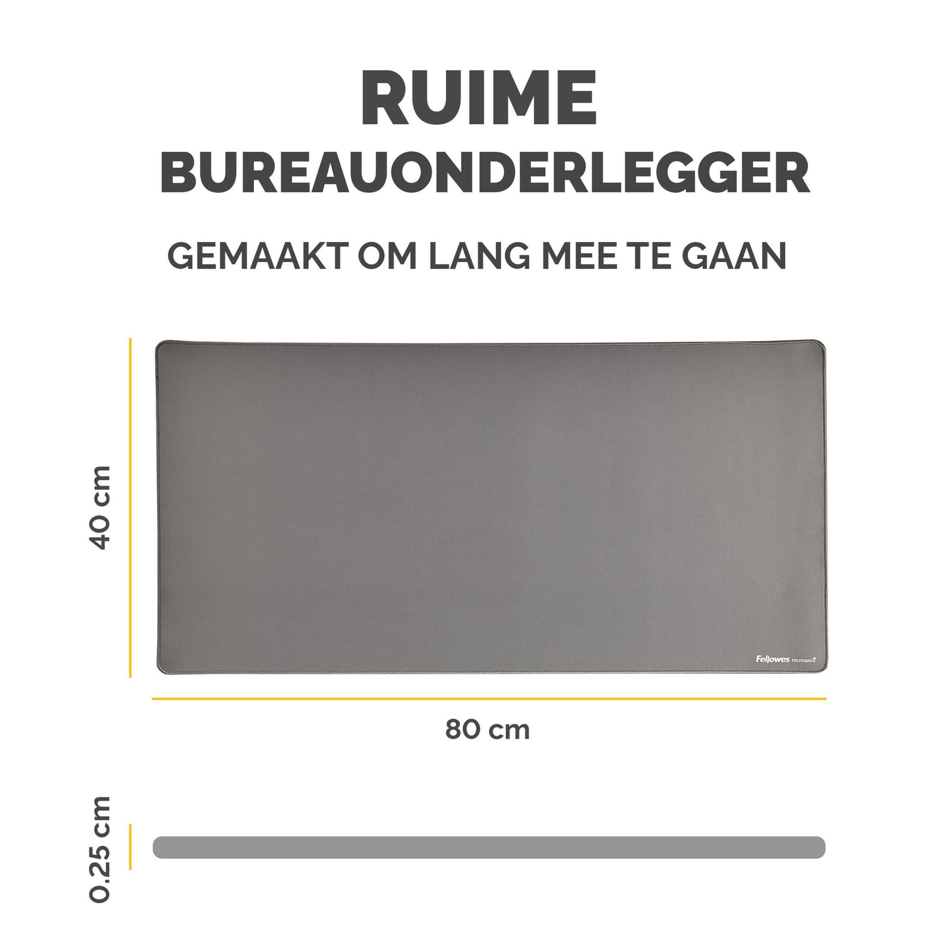 Bureau-onderlegger Fellowes Breyta grijs 2