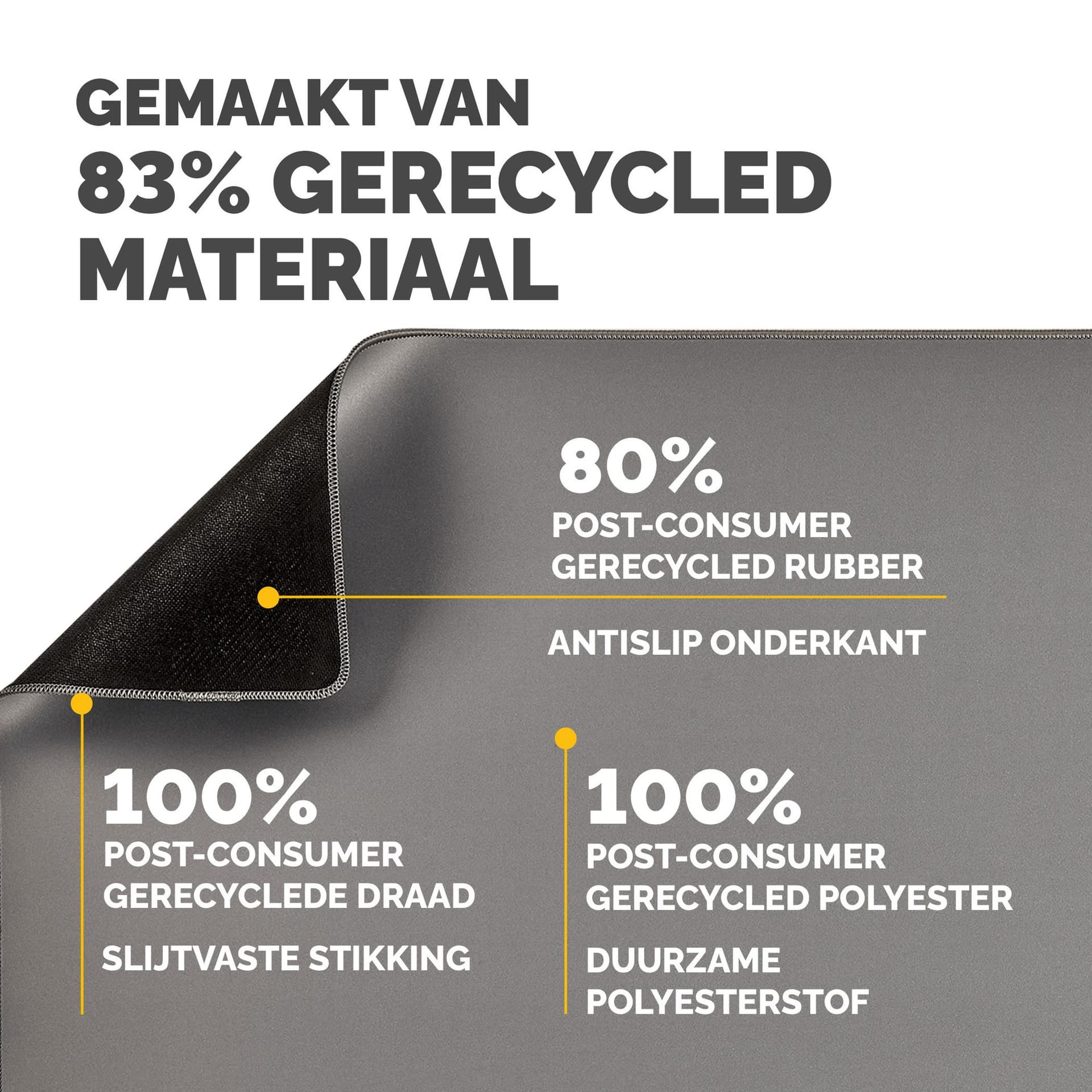 Bureau-onderlegger Fellowes Breyta grijs 4