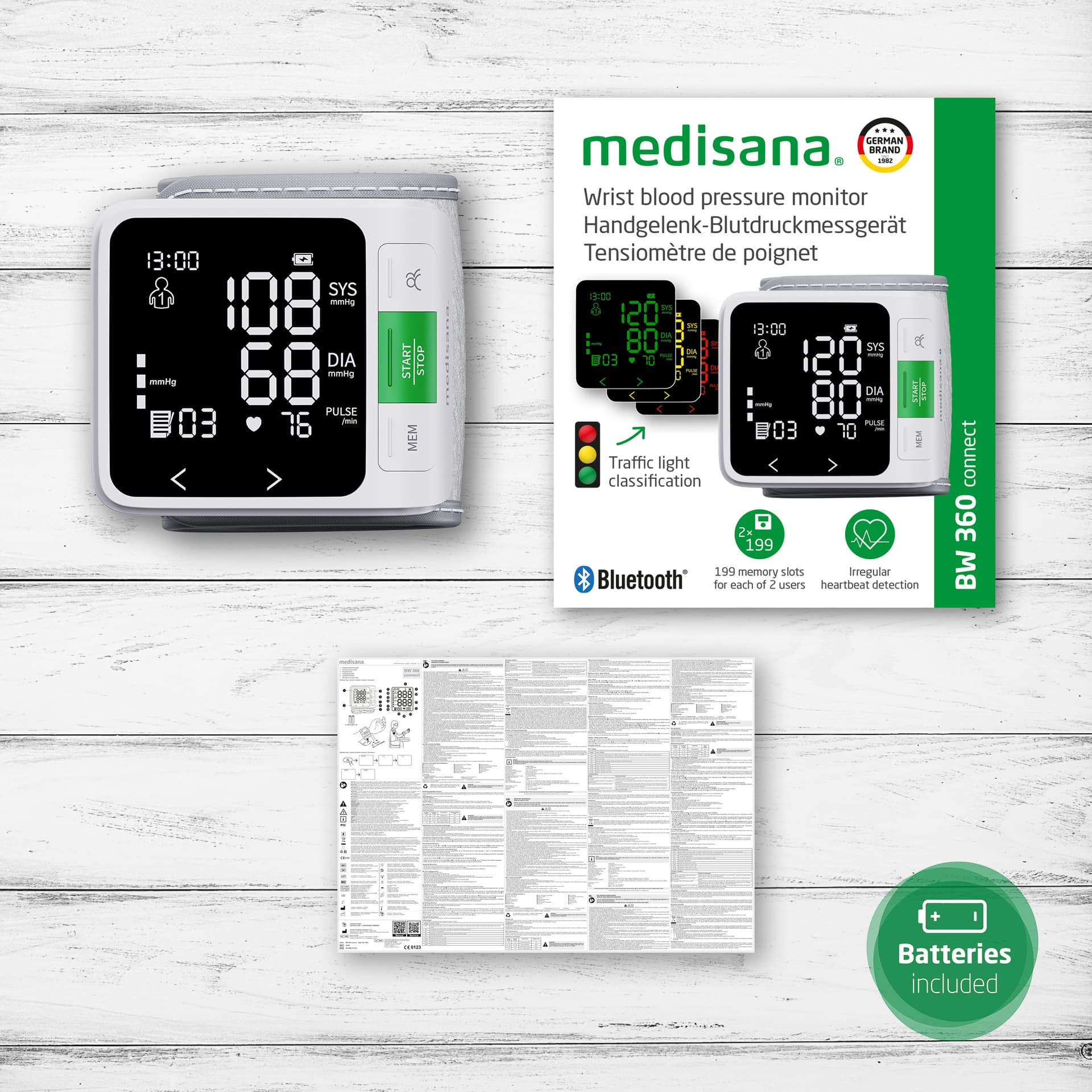 Polsbloeddrukmeter Medisana Connect BW 360 5