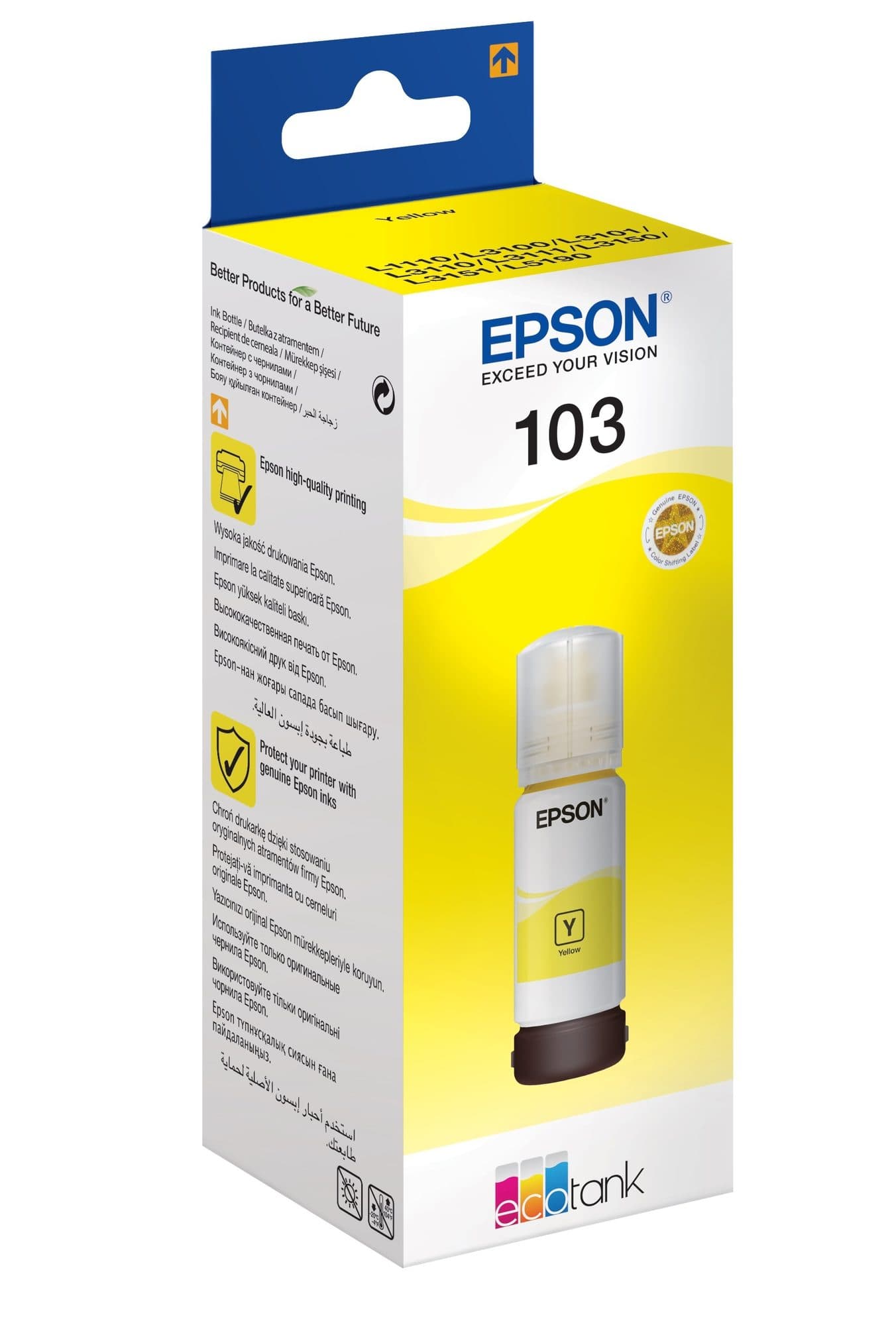 Navulinkt Epson 103 T00S44A geel 2