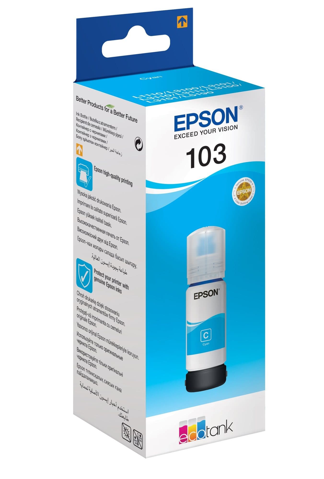 Navulinkt Epson 103 T00S24A blauw 2