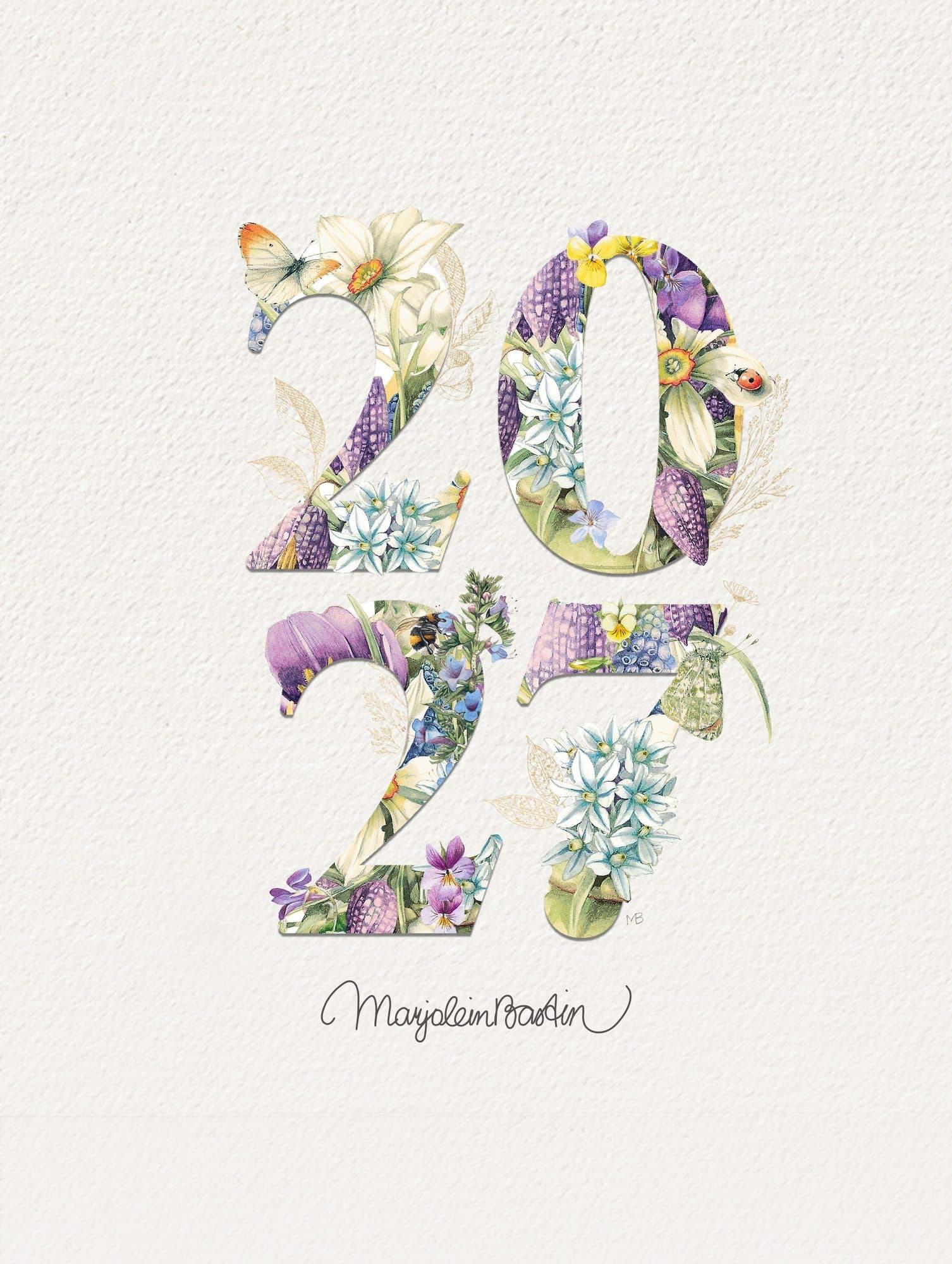 Weekkalender 2027 Marjolein Bastin 165x230mm internationaal