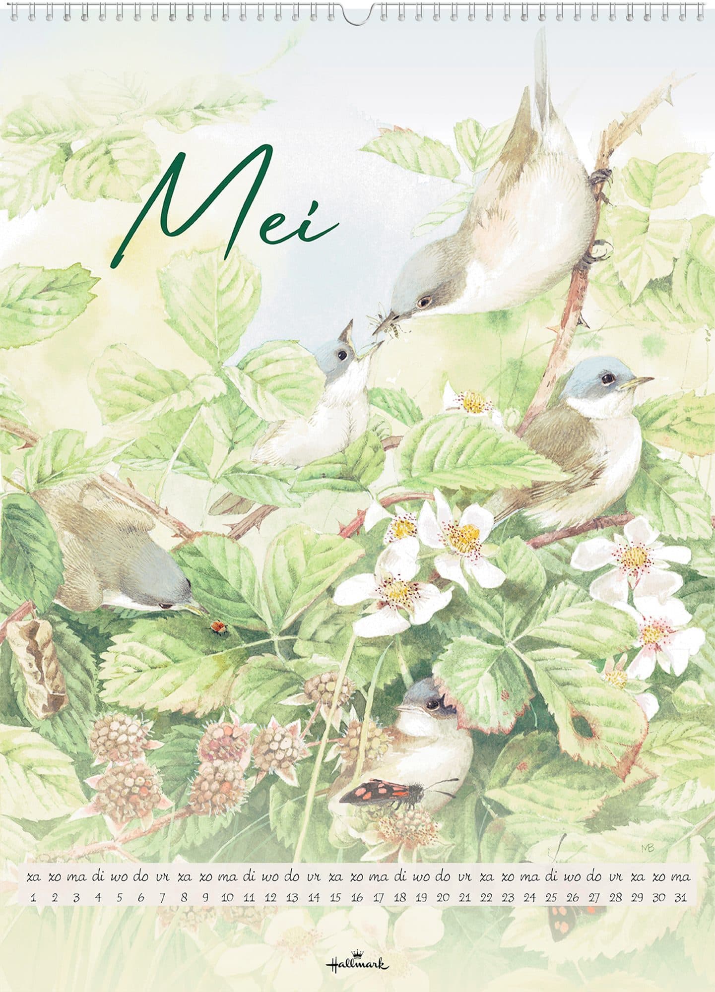 Maandkalender 2027 Marjolein Bastin 400x550mm nederlands 3