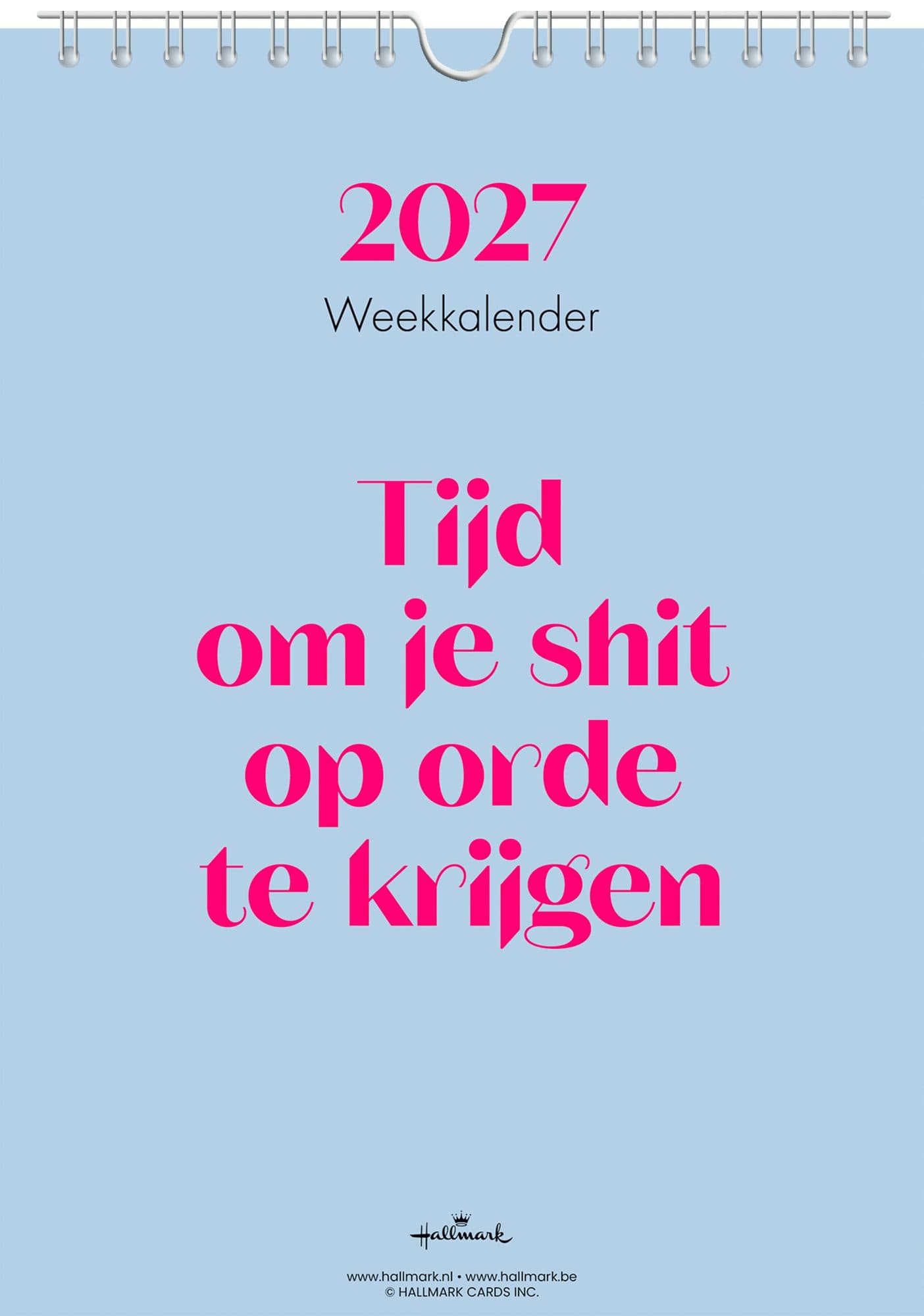 Weekkalender 2027 &C 165x230mm nederlands