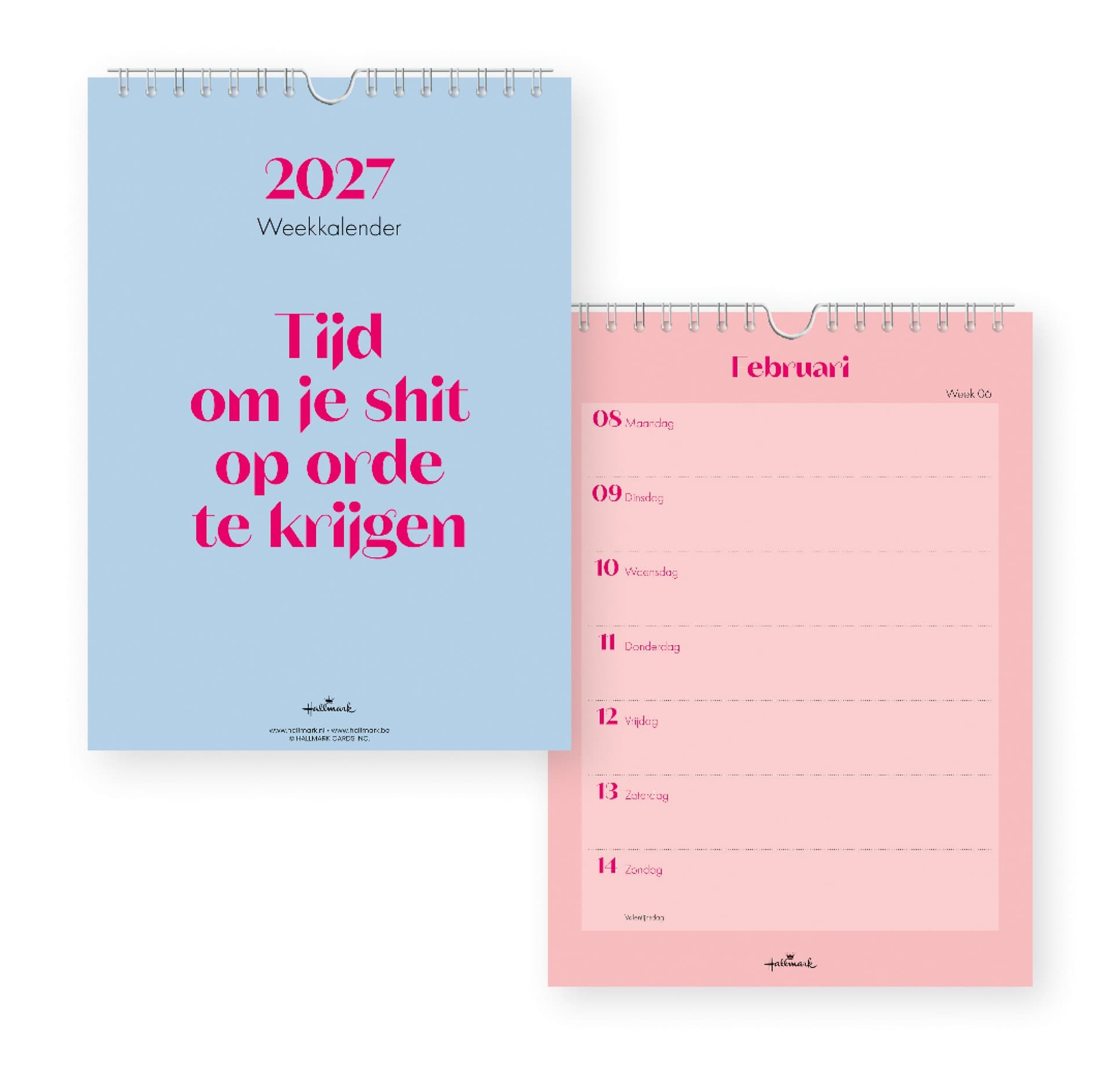 Weekkalender 2027 &C 165x230mm nederlands 2
