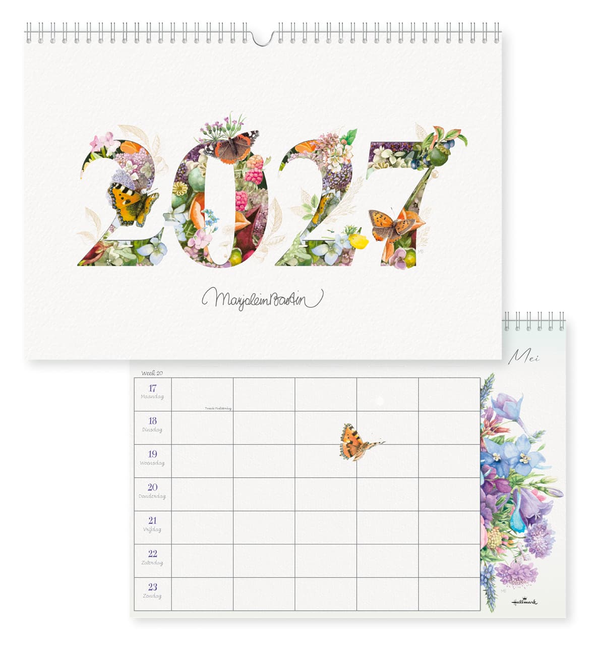 Familiekalender 2027 Marjolein Bastin A4 nederlands 2