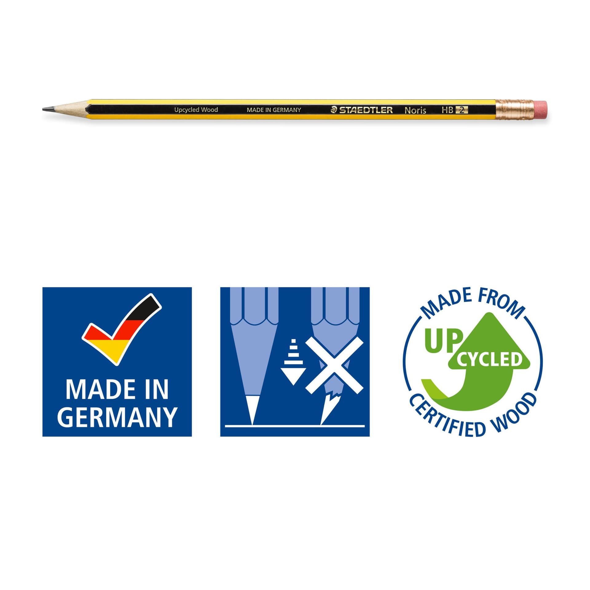 Potlood Staedtler Noris HB met gumtop 5