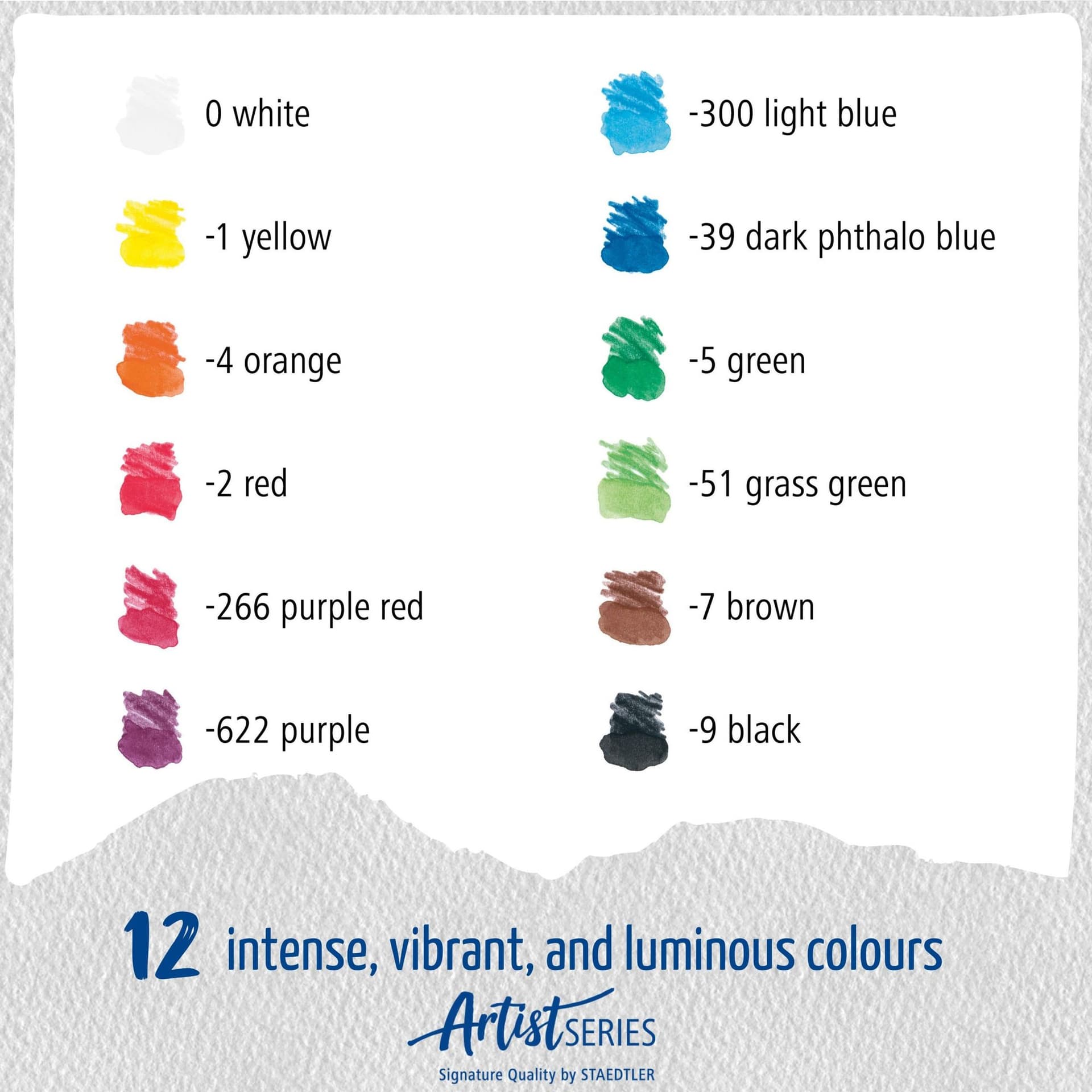 Aquarelpotlood Staedtler Mars Lumograph set à 12 kleuren 5
