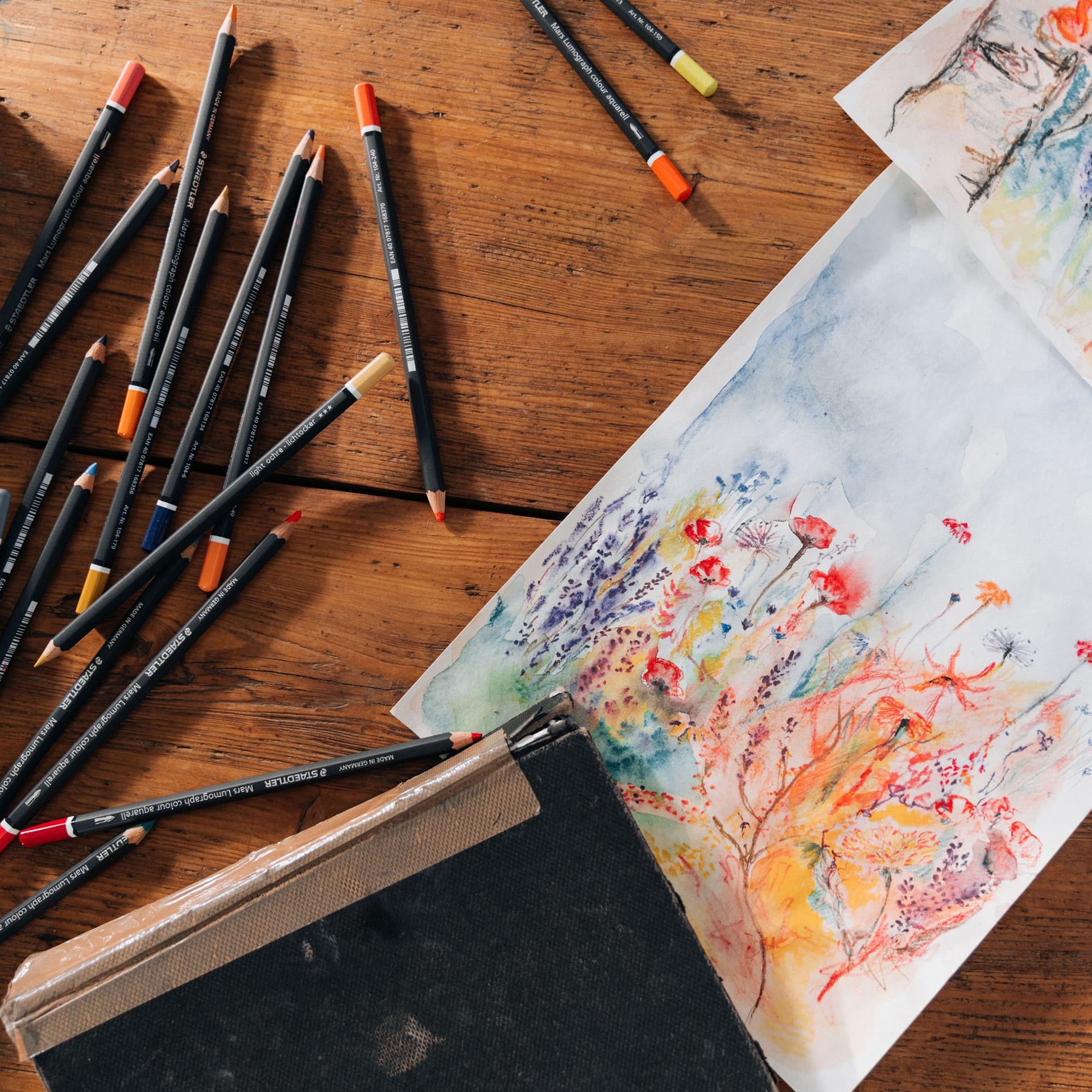 Aquarelpotlood Staedtler Mars Lumograph set à 12 kleuren 7