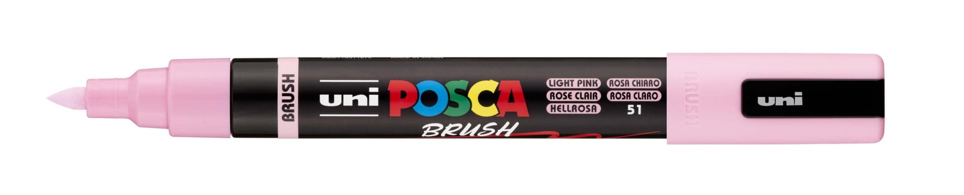 Paintmarker Uni POSCA PC-5BR brushpunt medium lichtroze