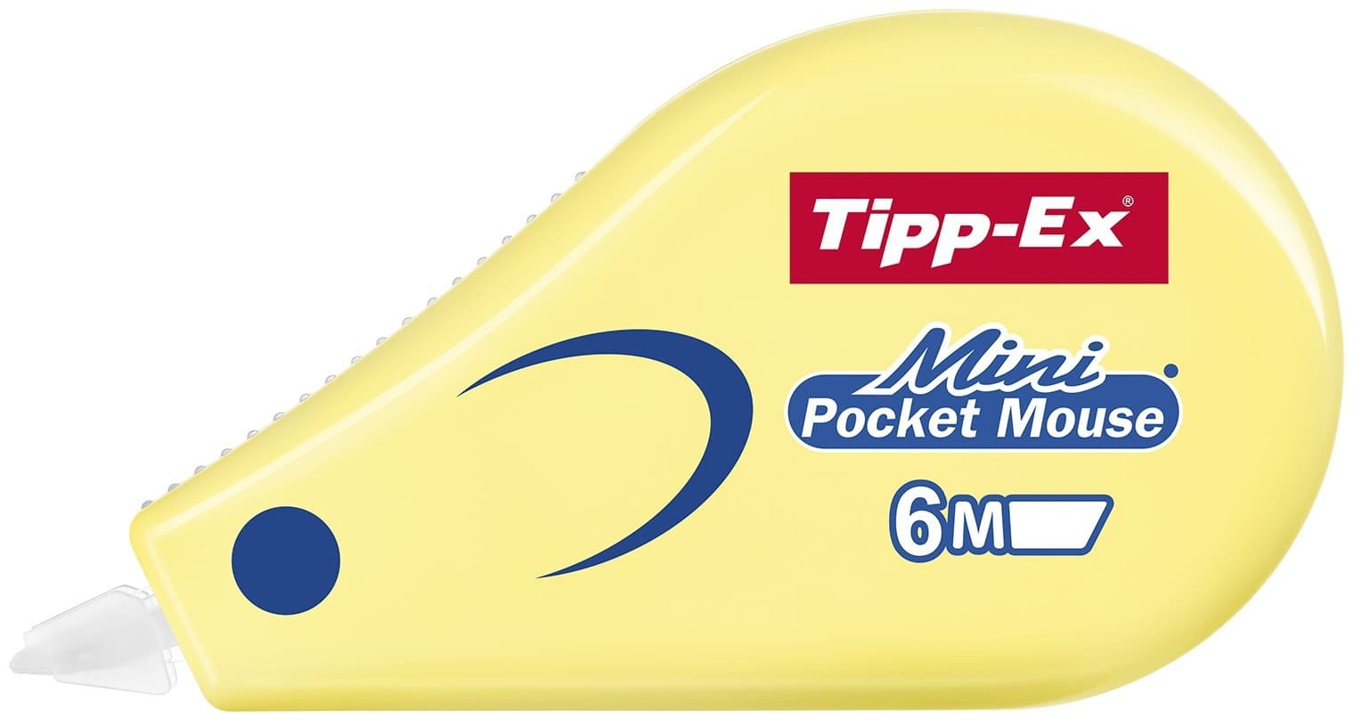 Correctietape Tipp-Ex mini pocket mouse 5mmx5m pastel assorti 3