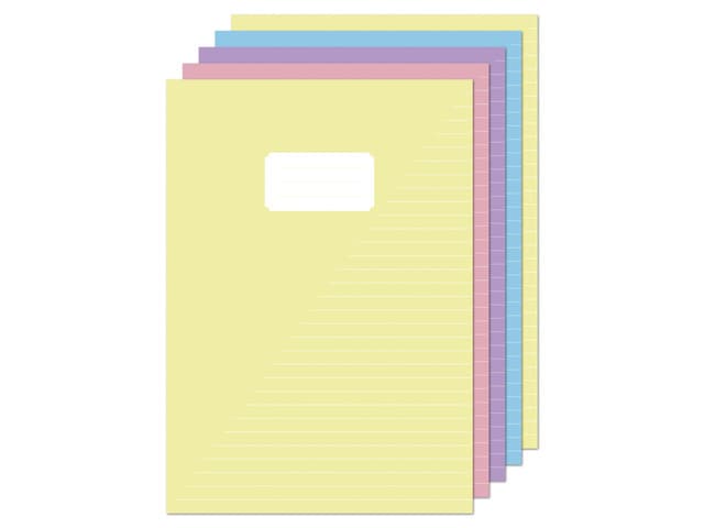 Schrift Kangaro A4 lijn 80 pagina's 60gr pastel assorti pak à 5 stuks