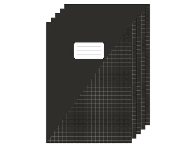 Schrift Kangaro A4 ruit 10mm 80 pagina's 60gr zwart pak à 5 stuks 2